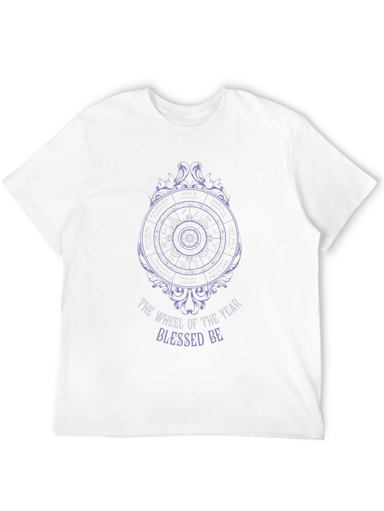 Wheel of the Year Blessed Be Black T-Shirt