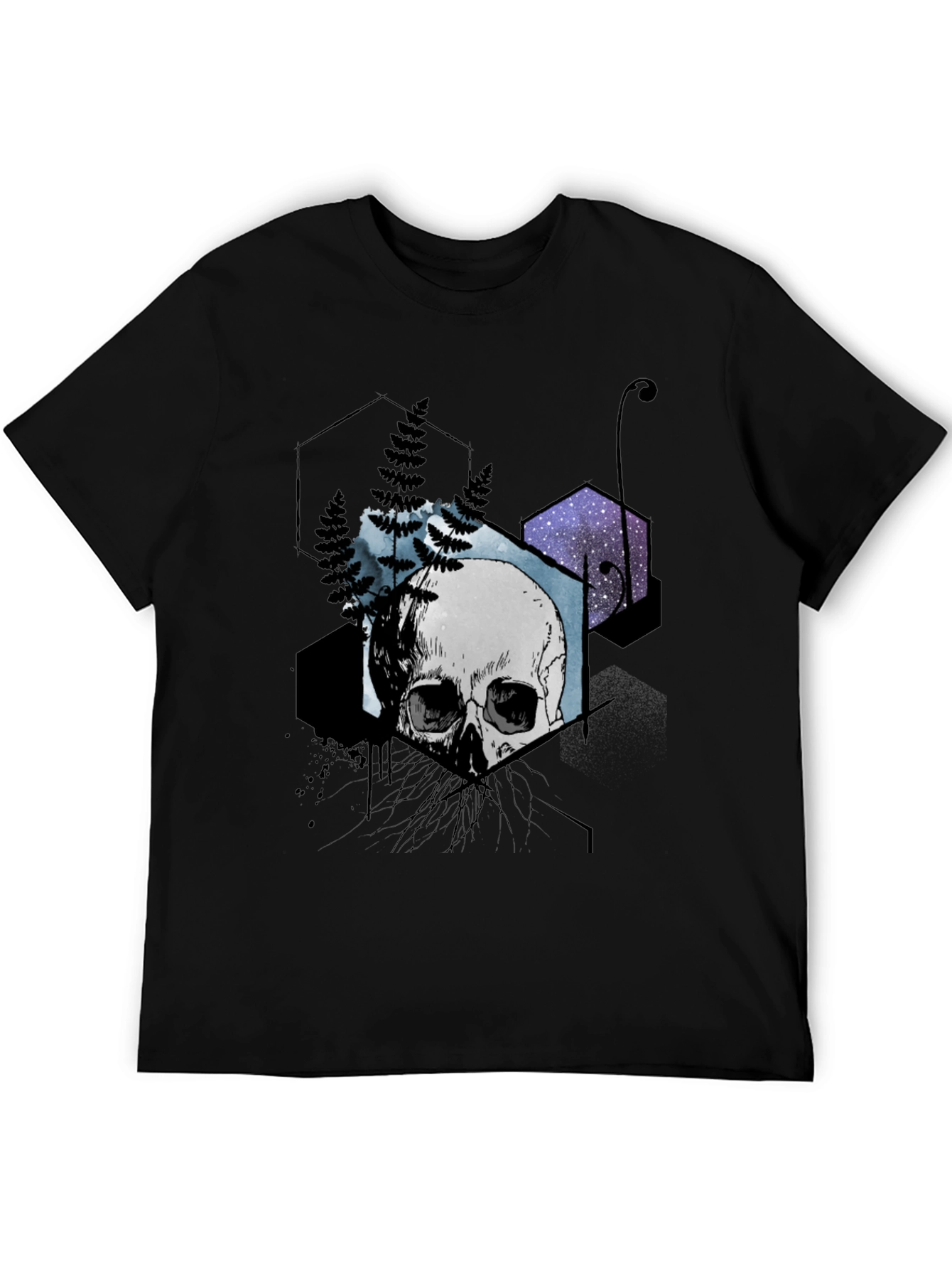 Skull & Geometry Graphic Tee