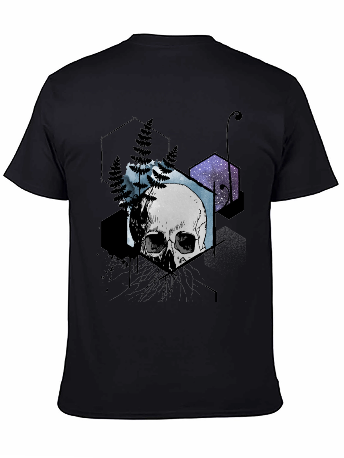Skull & Geometry Graphic Tee