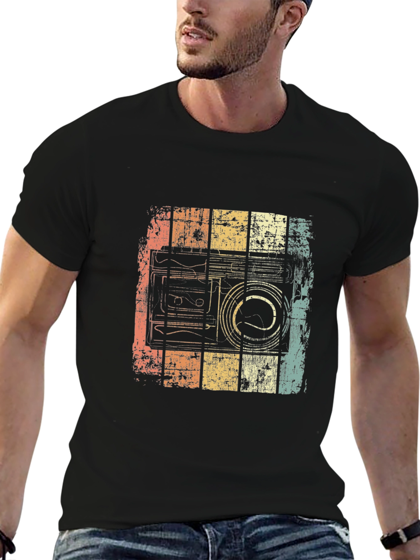 Retro Cassette Tape Graphic T-Shirt