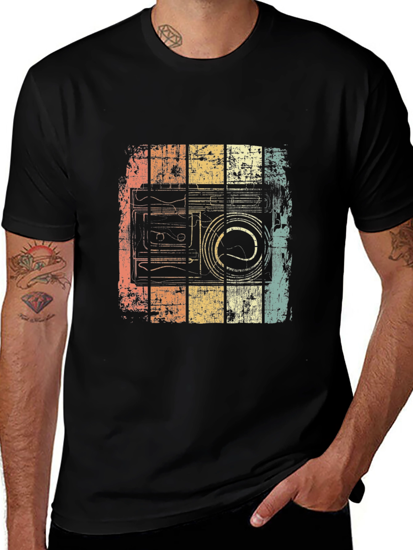 Retro Cassette Tape Graphic T-Shirt