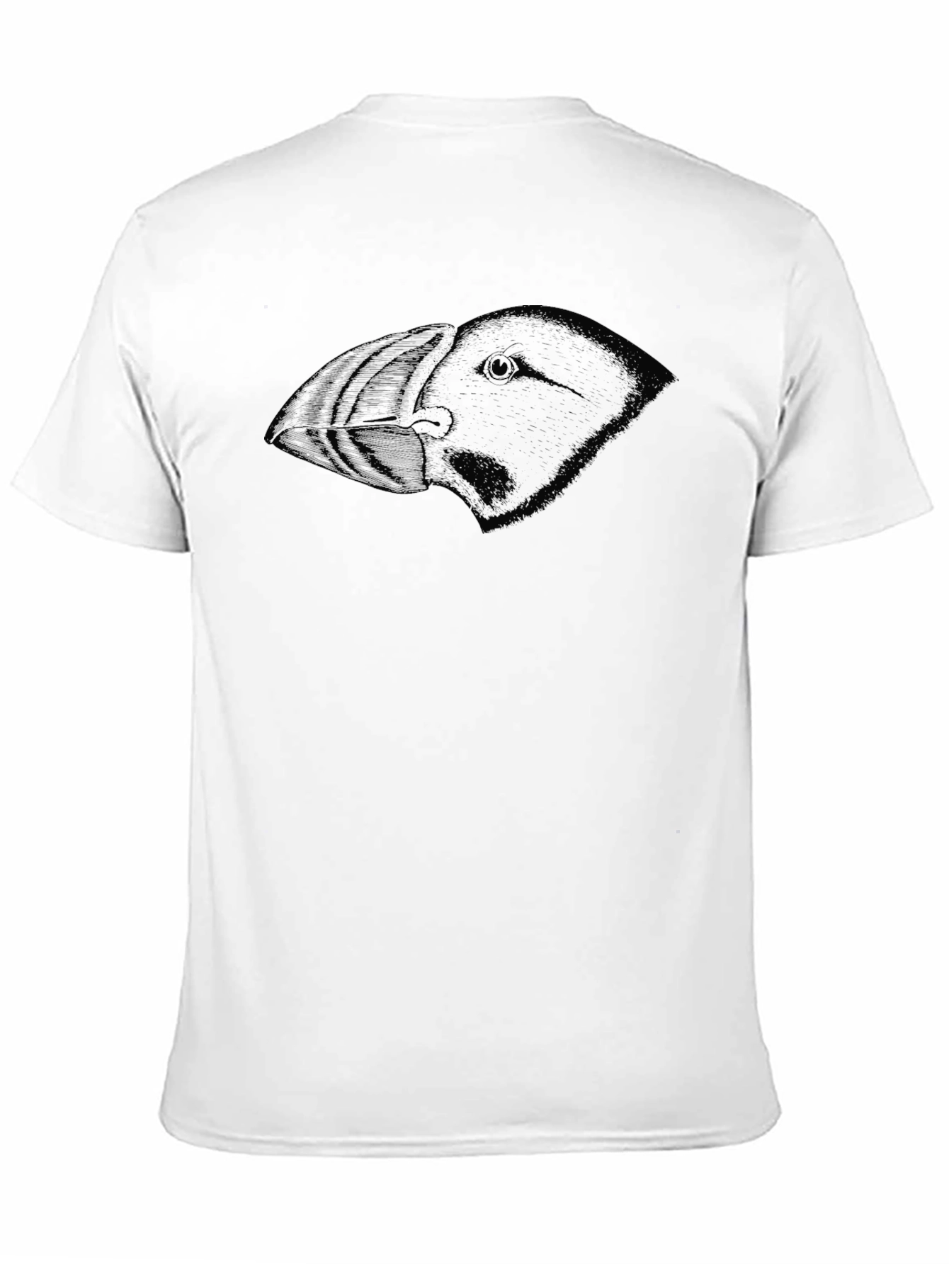 Black Puffin Graphic Tee - Mens Casual T-Shirt