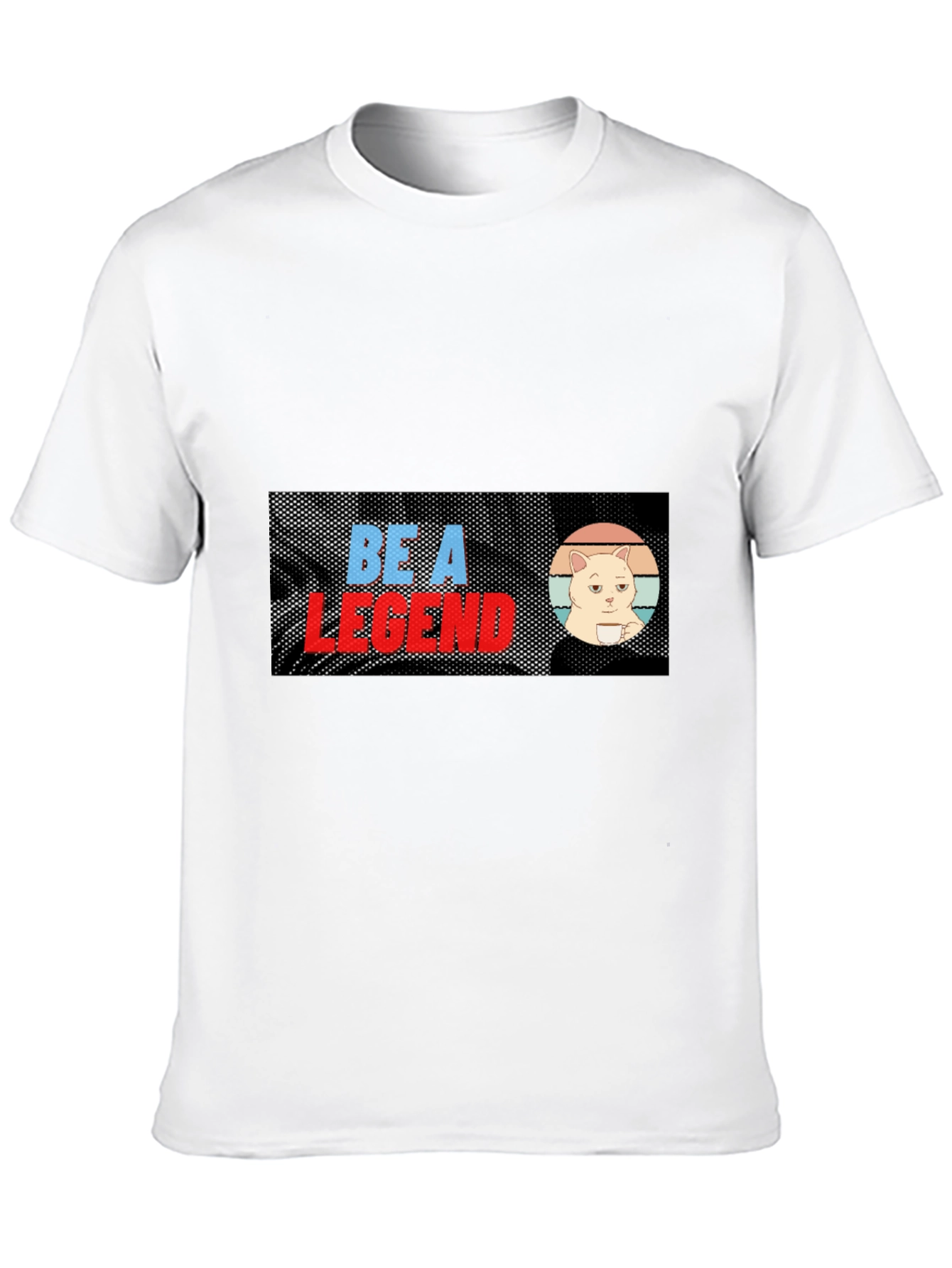 Be A Legend Cat Meme T-Shirt - Black