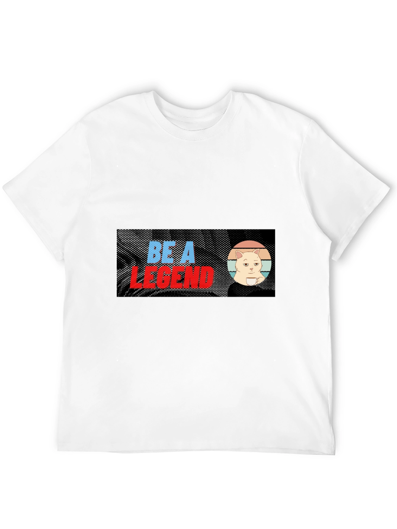 Be A Legend Cat Meme T-Shirt - Black