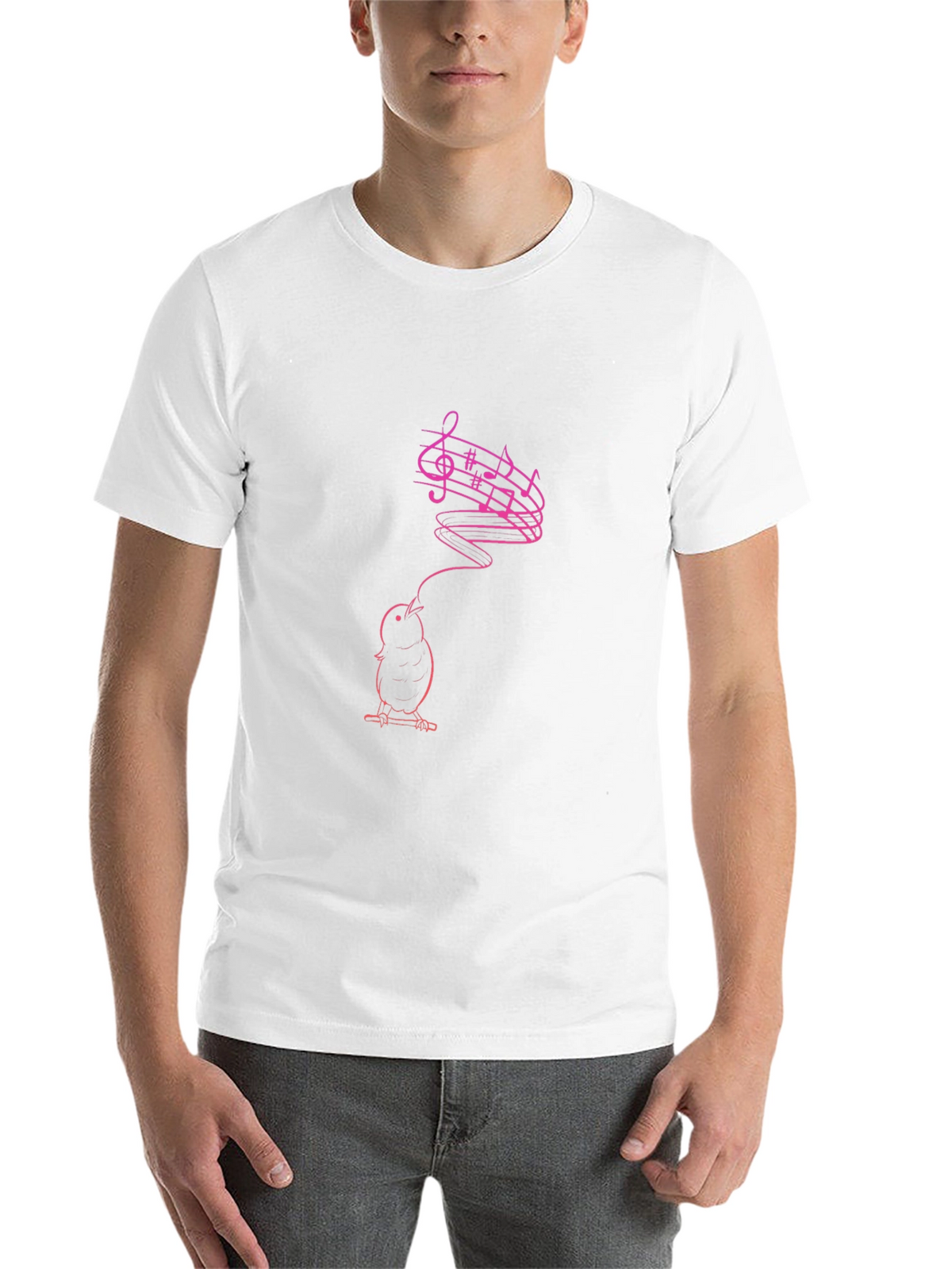 Singing Bird Graphic T-Shirt