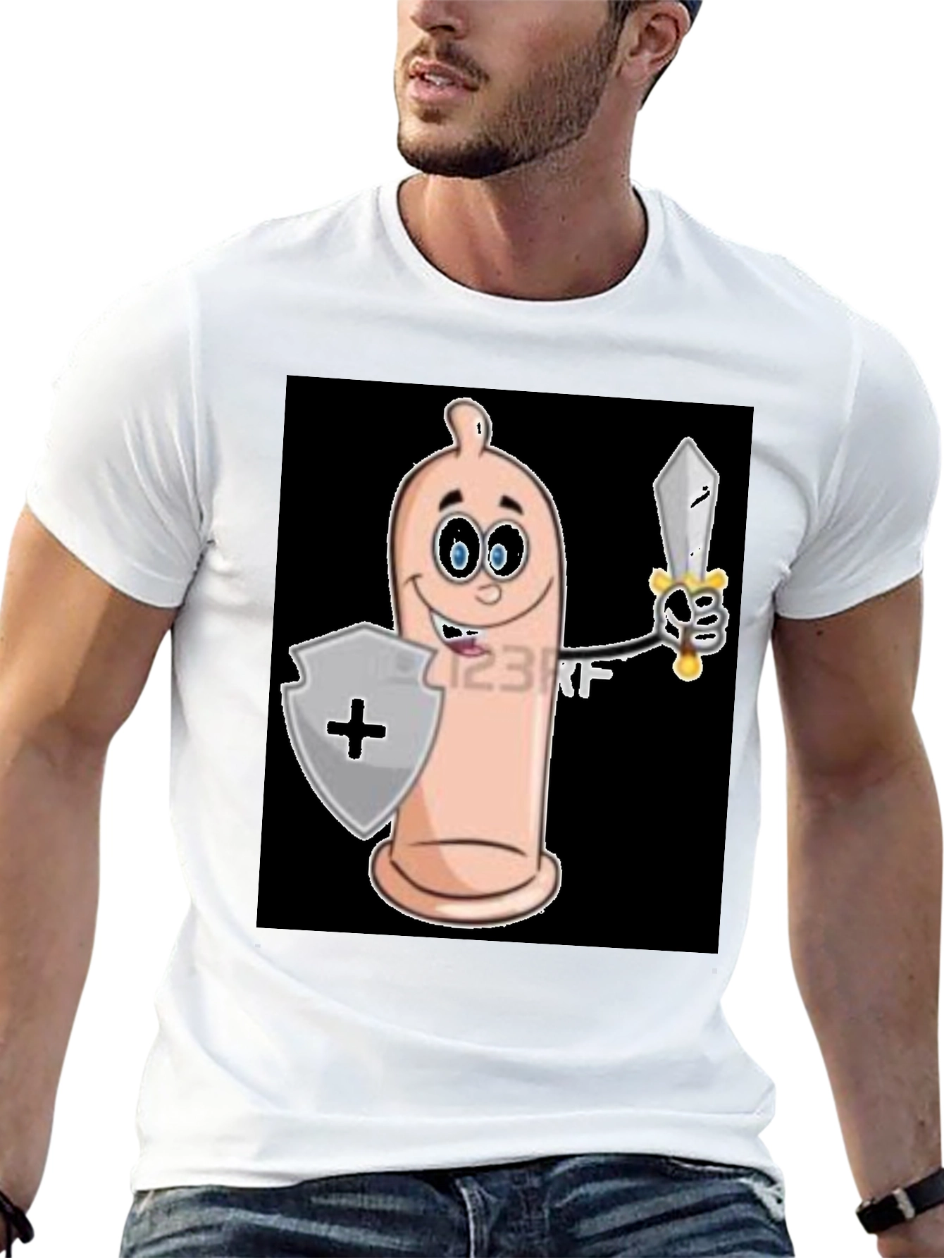 Condom Warrior T-Shirt - Protect Yourself!