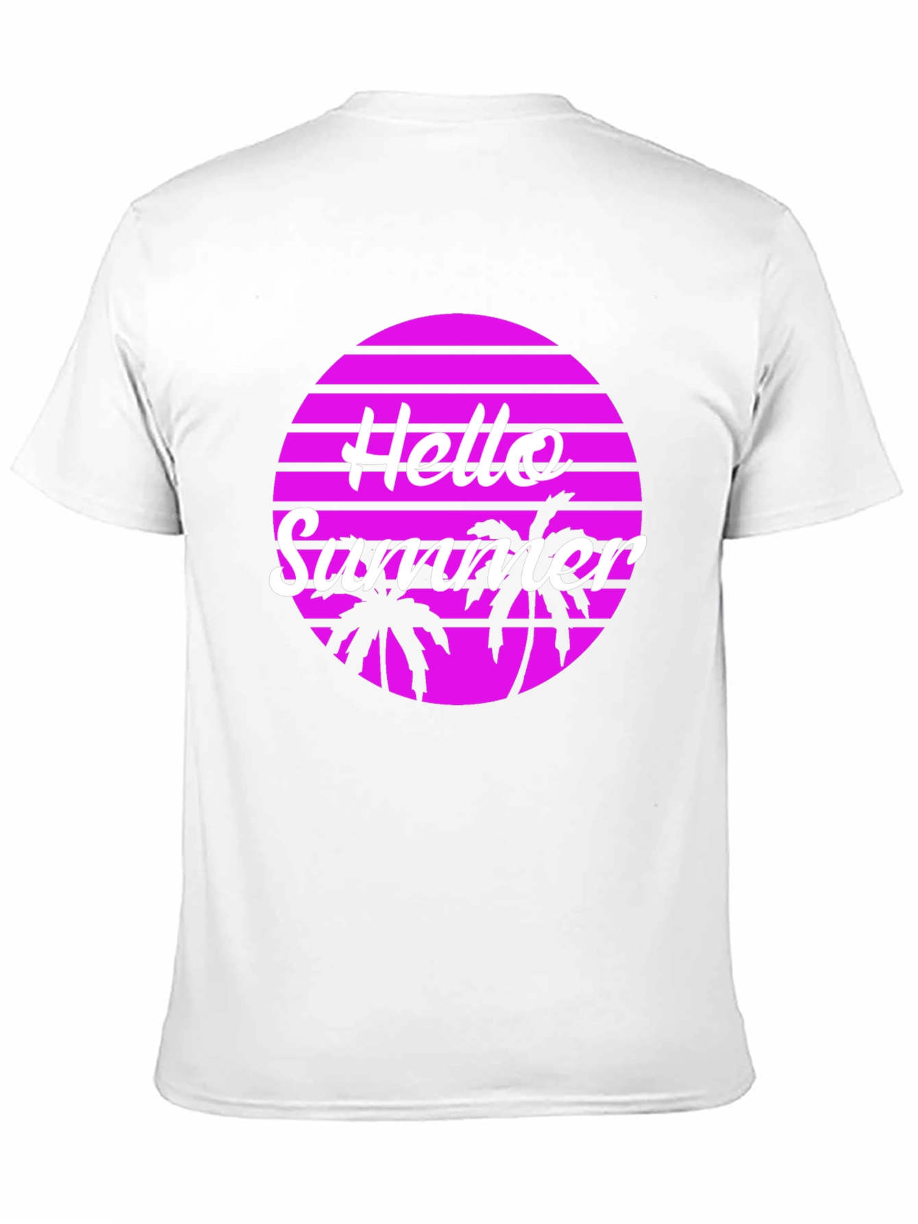 Hello Summer Palm Tree Graphic Tee