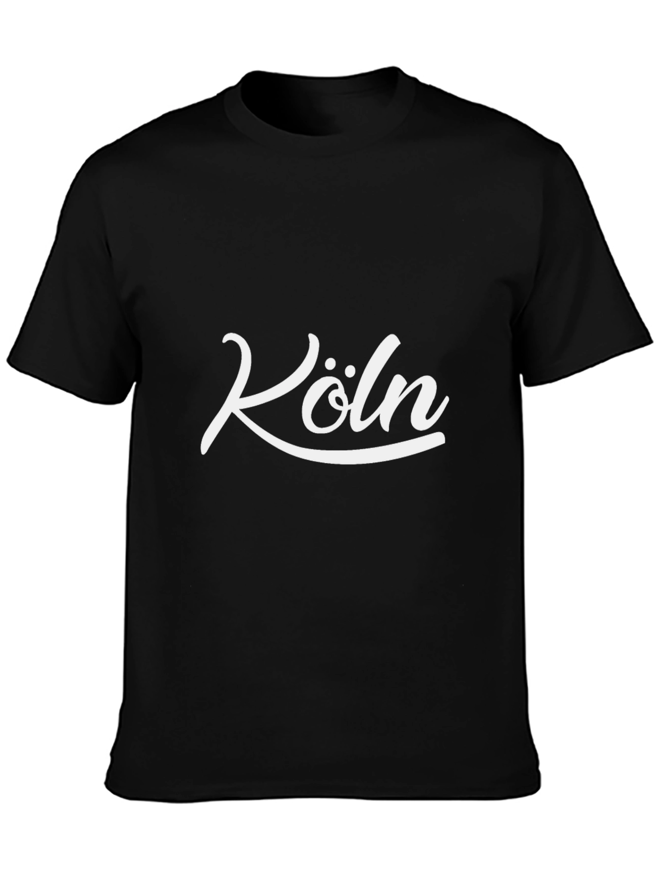 Köln Germany Graphic Tee - Black Cotton T-Shirt