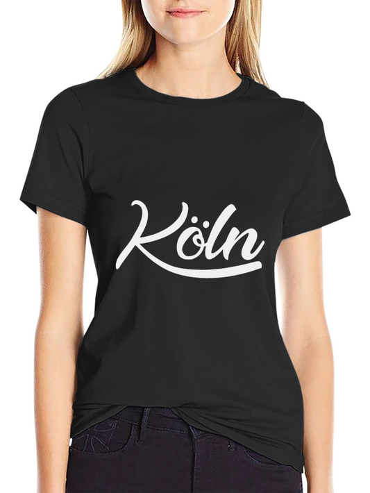 Köln Germany Graphic Tee - Black Cotton T-Shirt