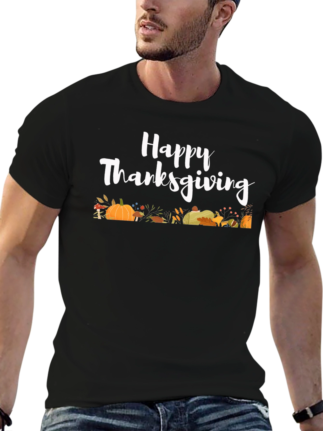 Happy Thanksgiving T-Shirt: Autumn Harvest Holiday Tee