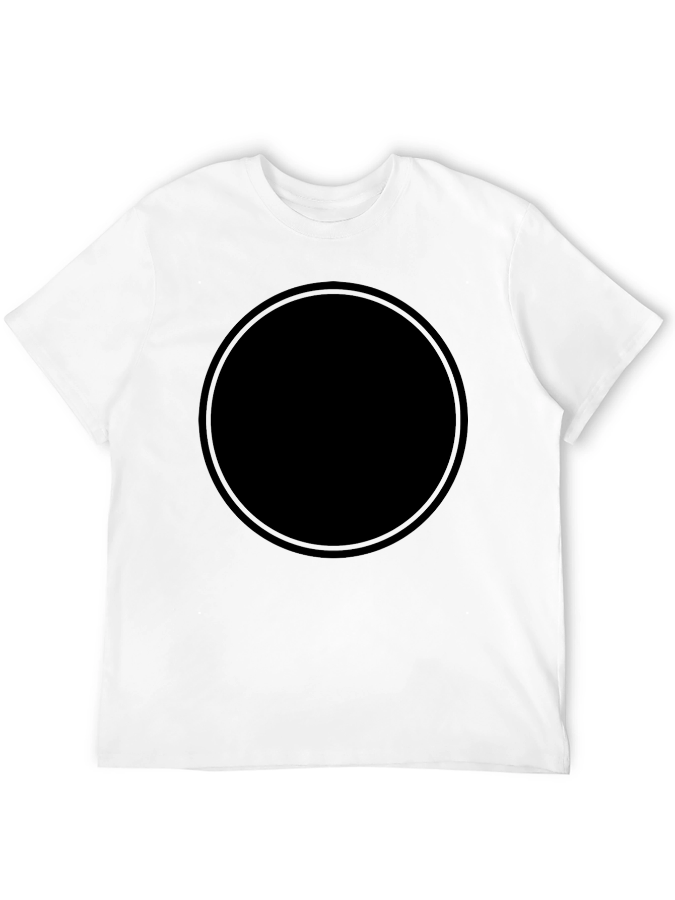 Solid Black Crew Neck T-Shirt