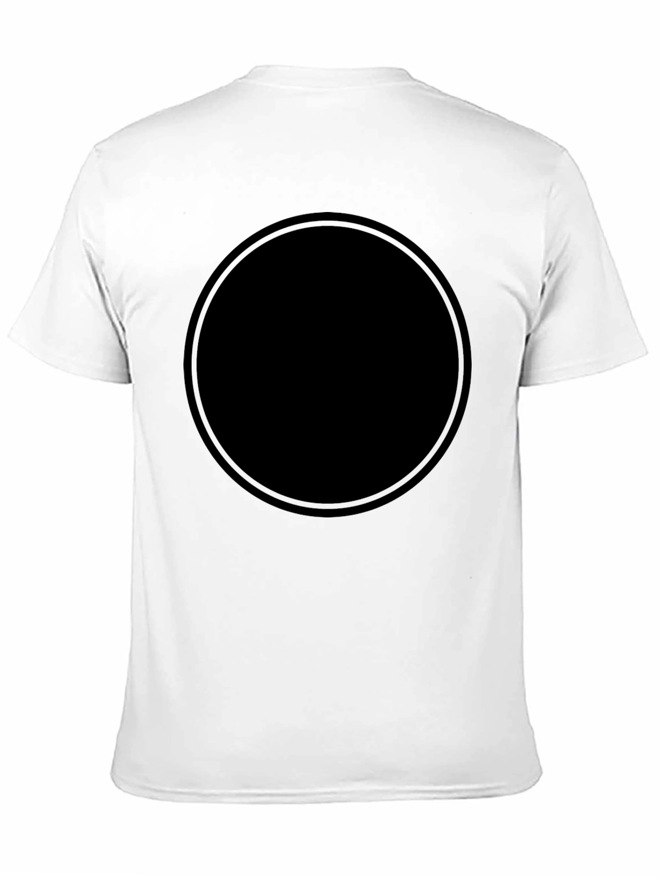 Solid Black Crew Neck T-Shirt