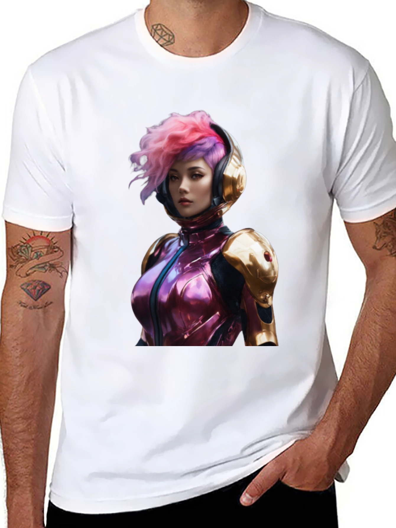 Sci-Fi Girl T-Shirt - Unique Graphic Tee