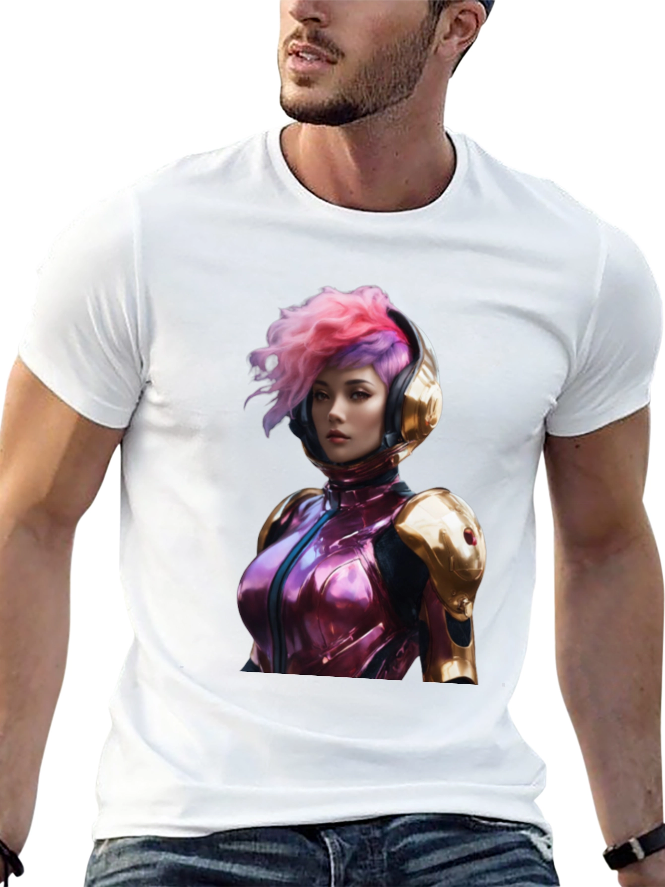 Sci-Fi Girl T-Shirt - Unique Graphic Tee