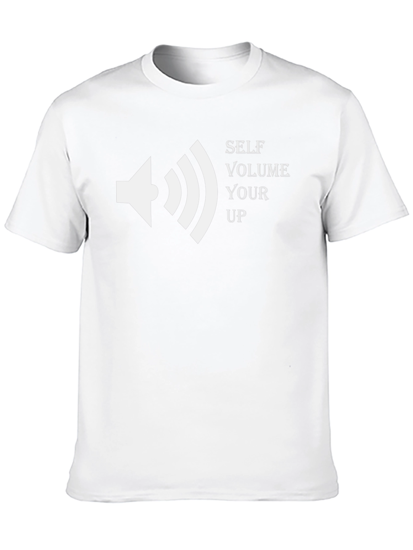 Self Volume Up Graphic T-Shirt - Black