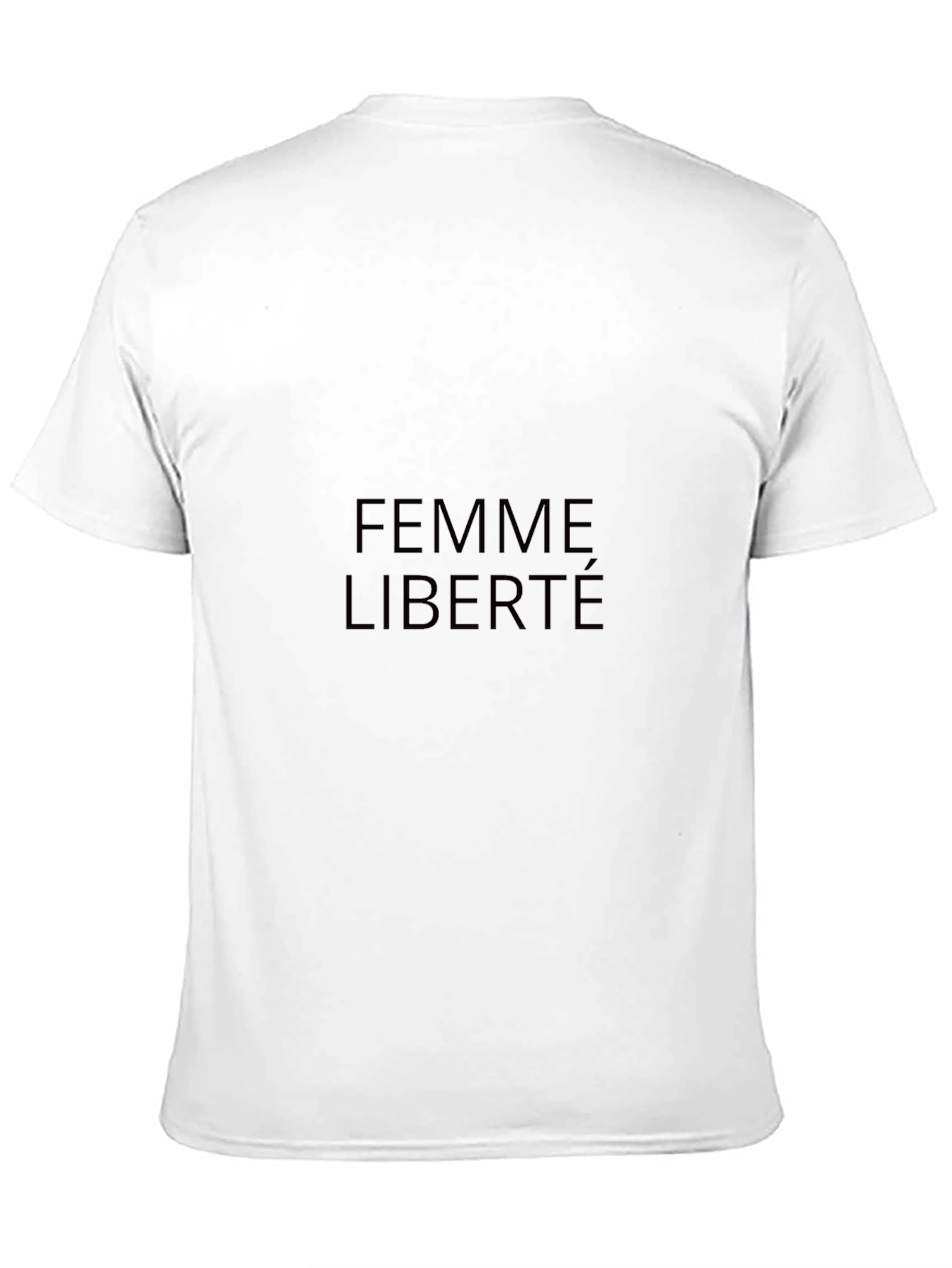 Femme Liberté Black Graphic Tee - Stylish Unisex T-Shirt
