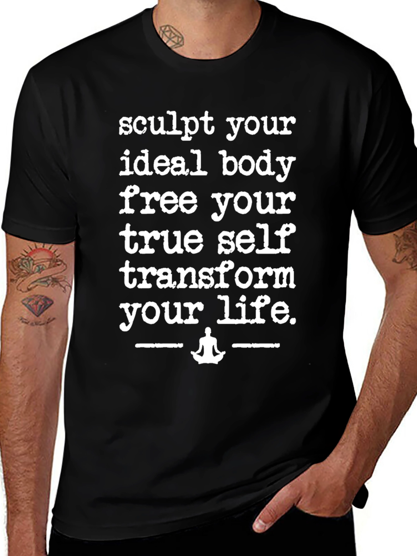 Sculpt Your Ideal Body Black T-Shirt