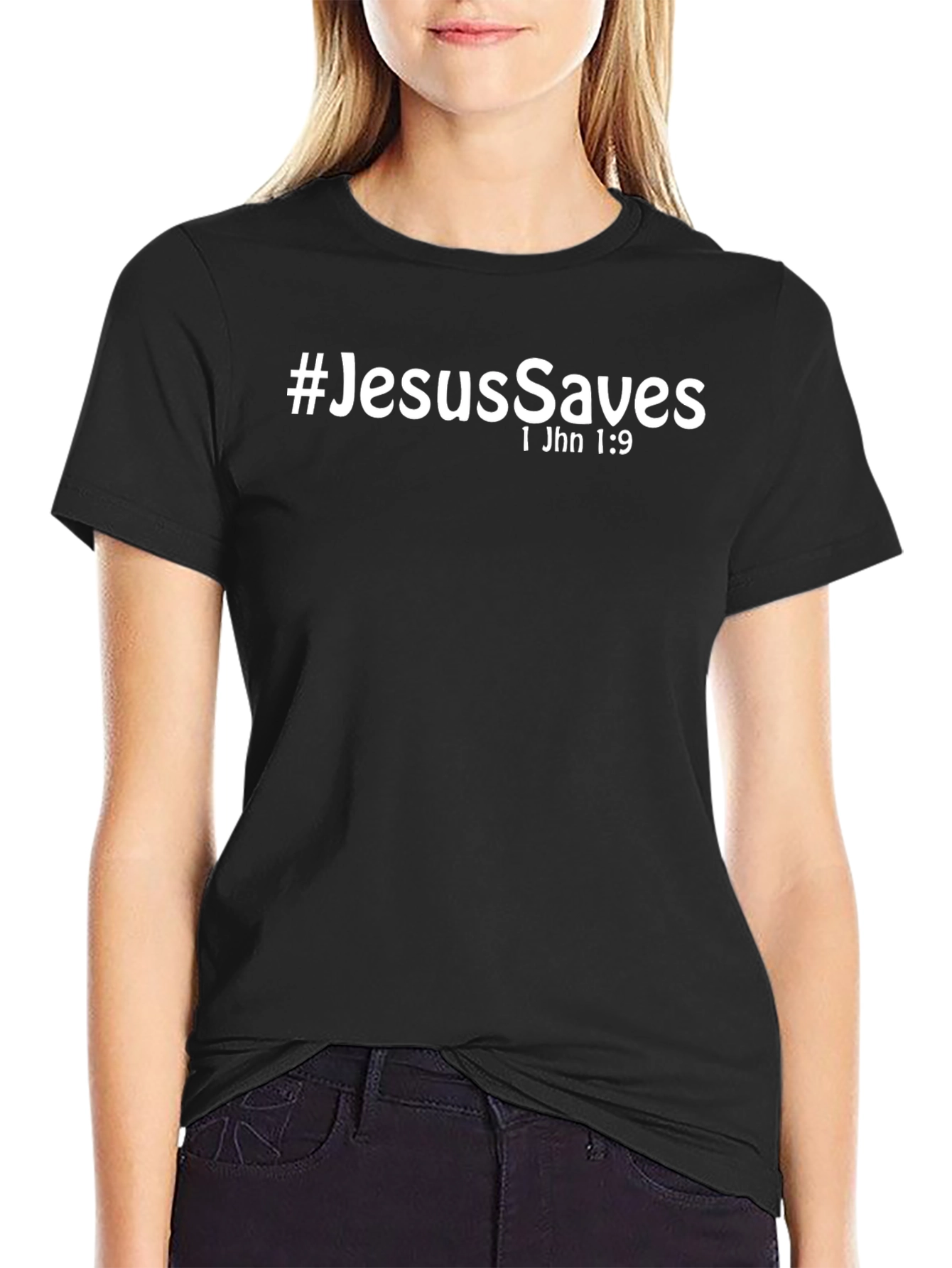 #JesusSaves T-Shirt - I John 1:9 - Christian Apparel