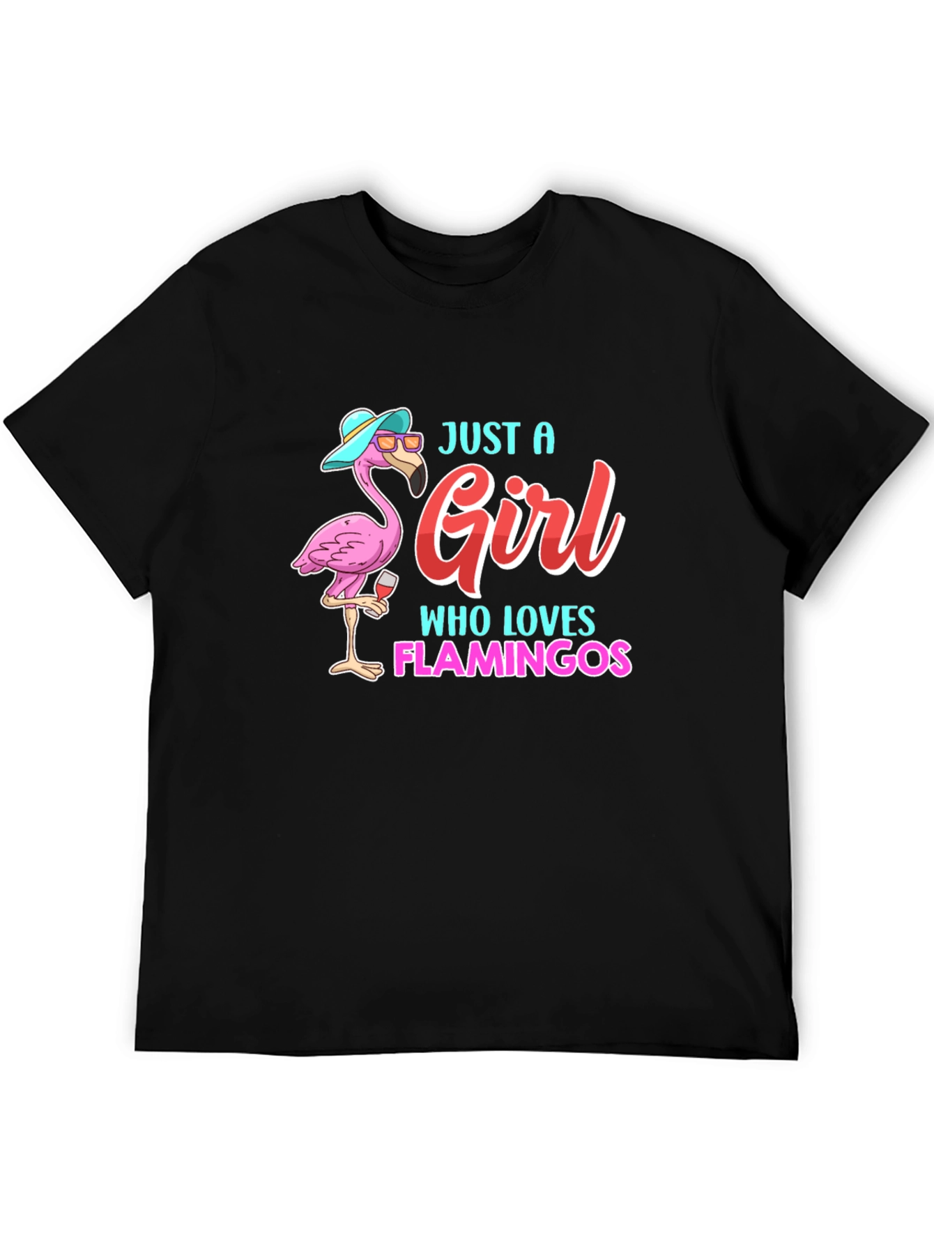Just a Girl Who Loves Flamingos T-Shirt