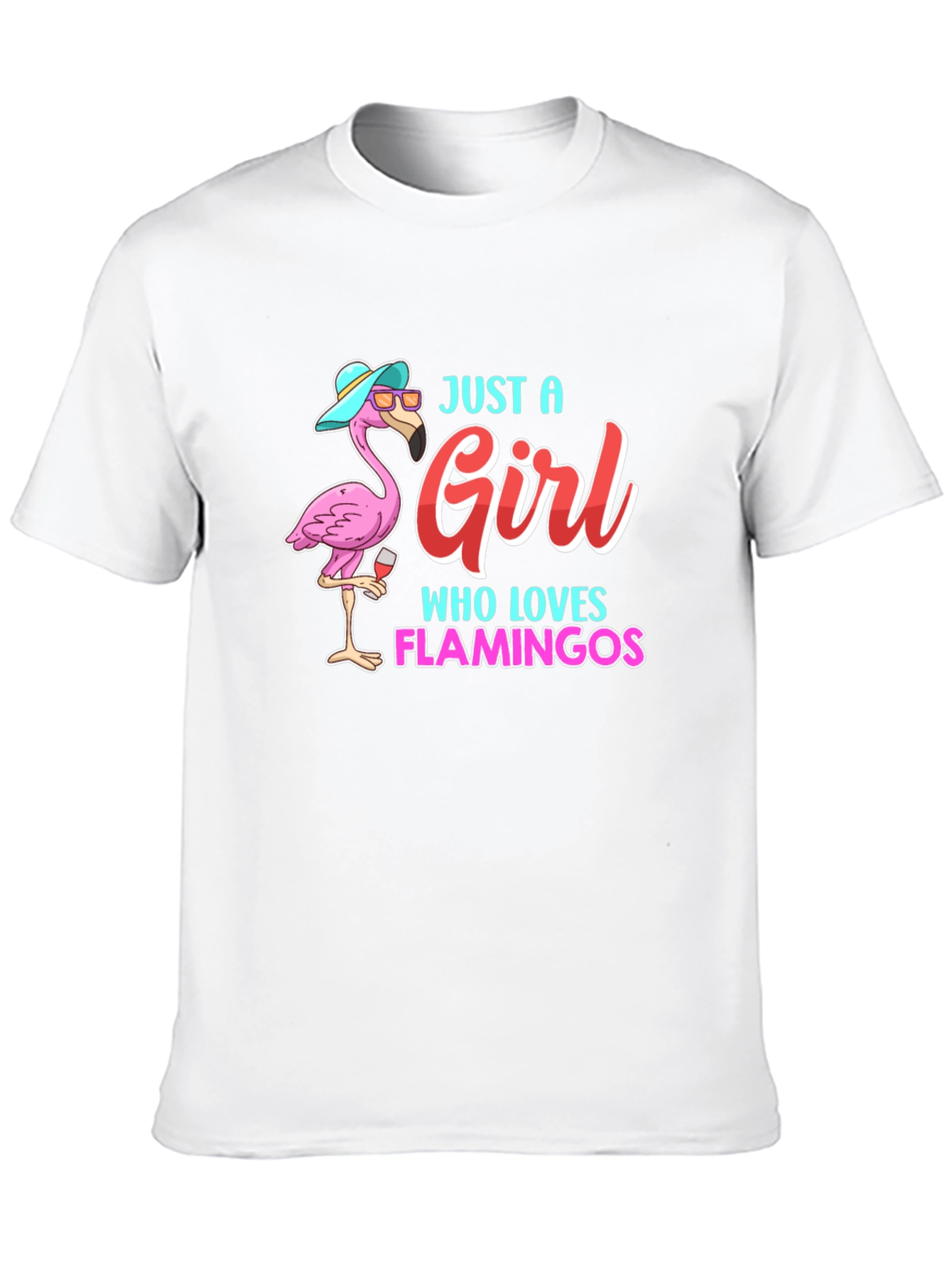 Just a Girl Who Loves Flamingos T-Shirt