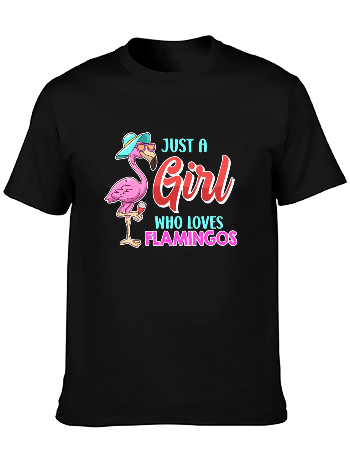 Just a Girl Who Loves Flamingos T-Shirt
