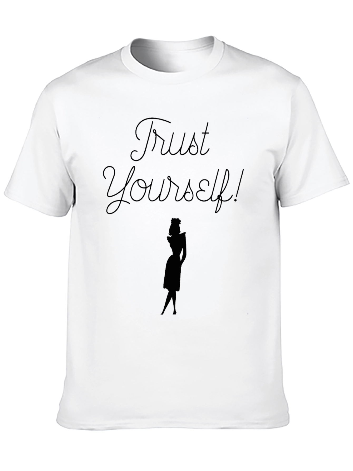Trust Yourself Graphic Tee - Stylish Black T-Shirt