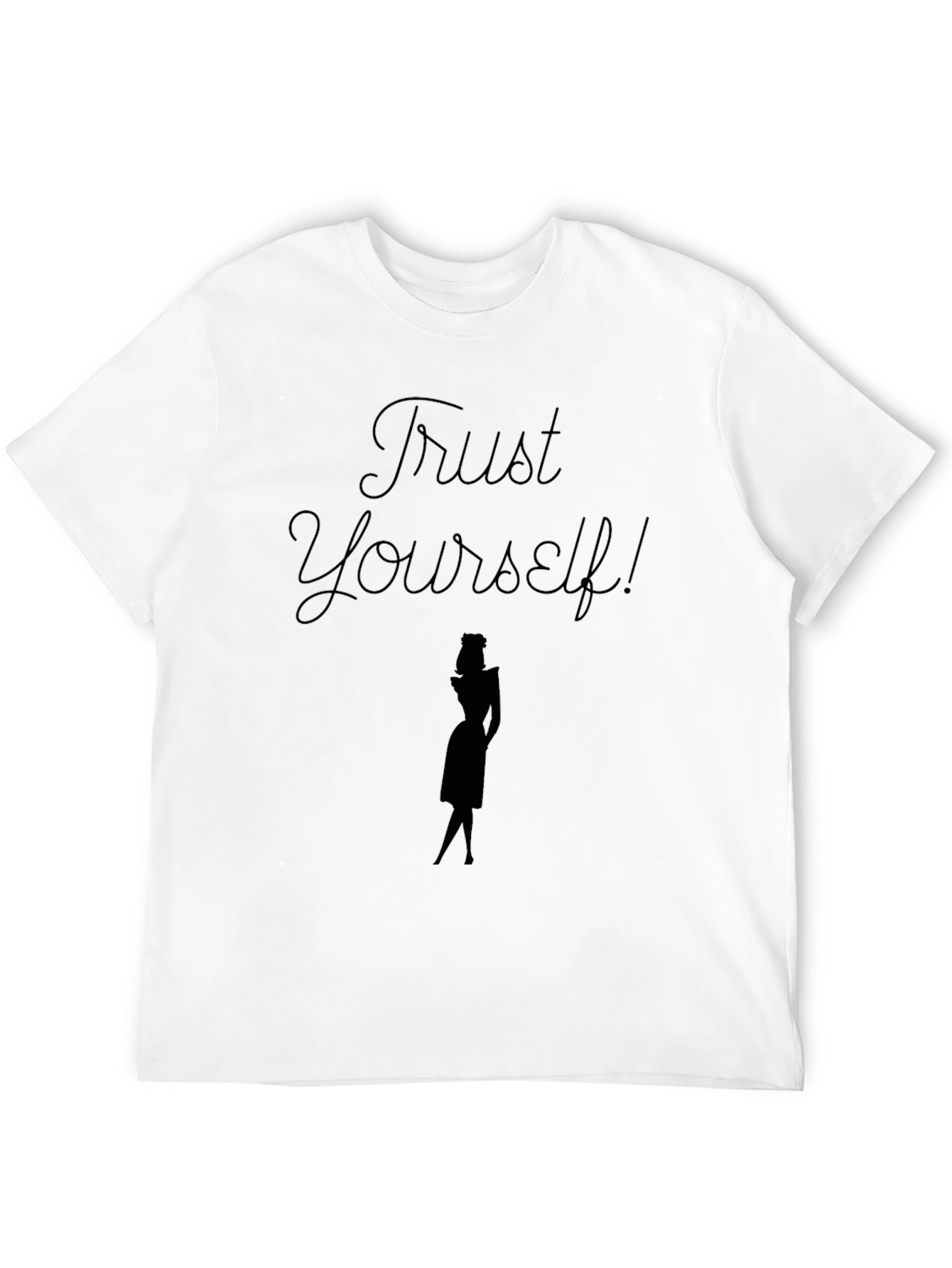 Trust Yourself Graphic Tee - Stylish Black T-Shirt