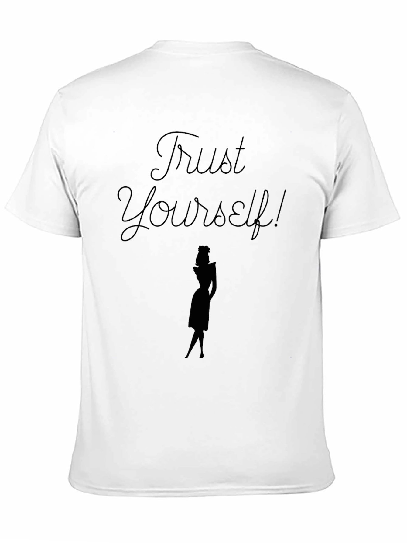 Trust Yourself Graphic Tee - Stylish Black T-Shirt