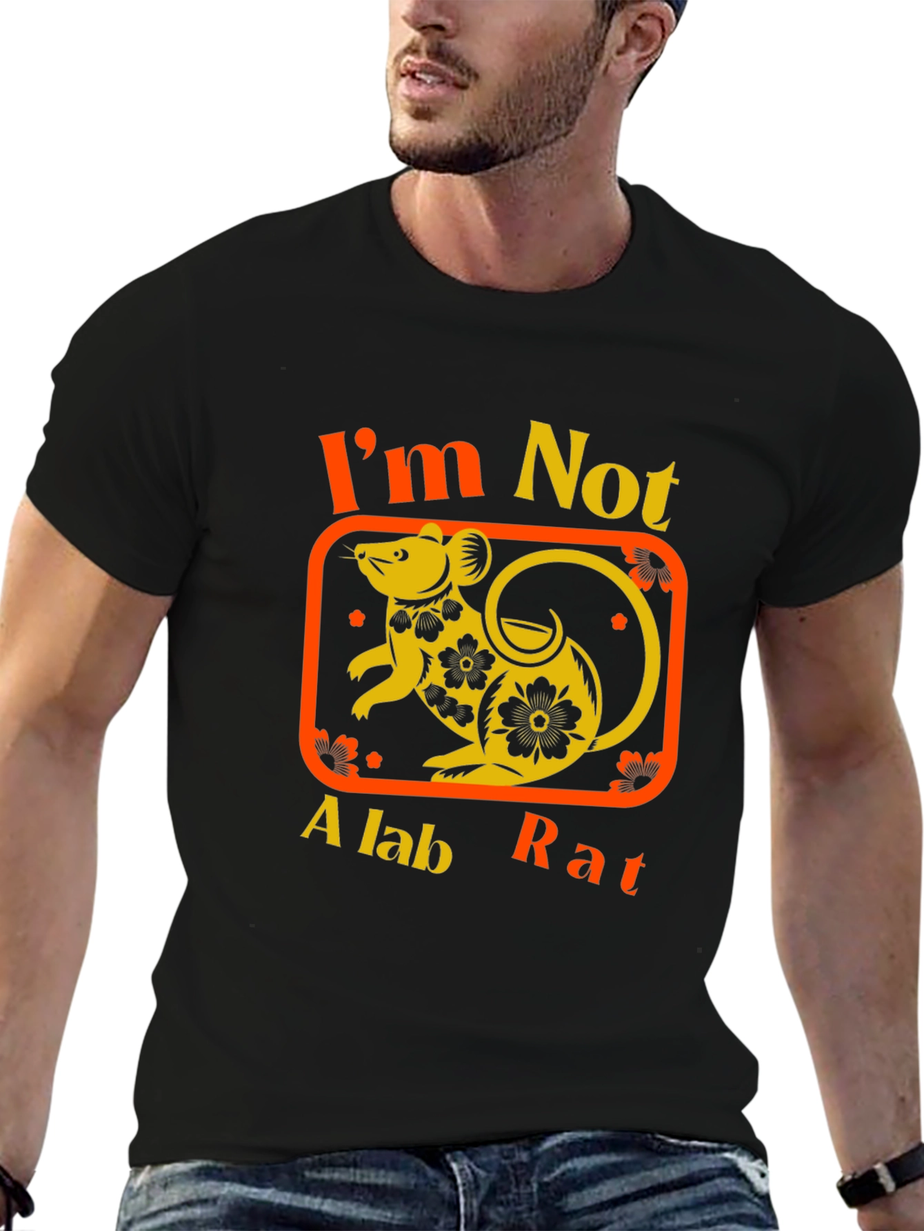 Im Not A Lab Rat Black T-Shirt
