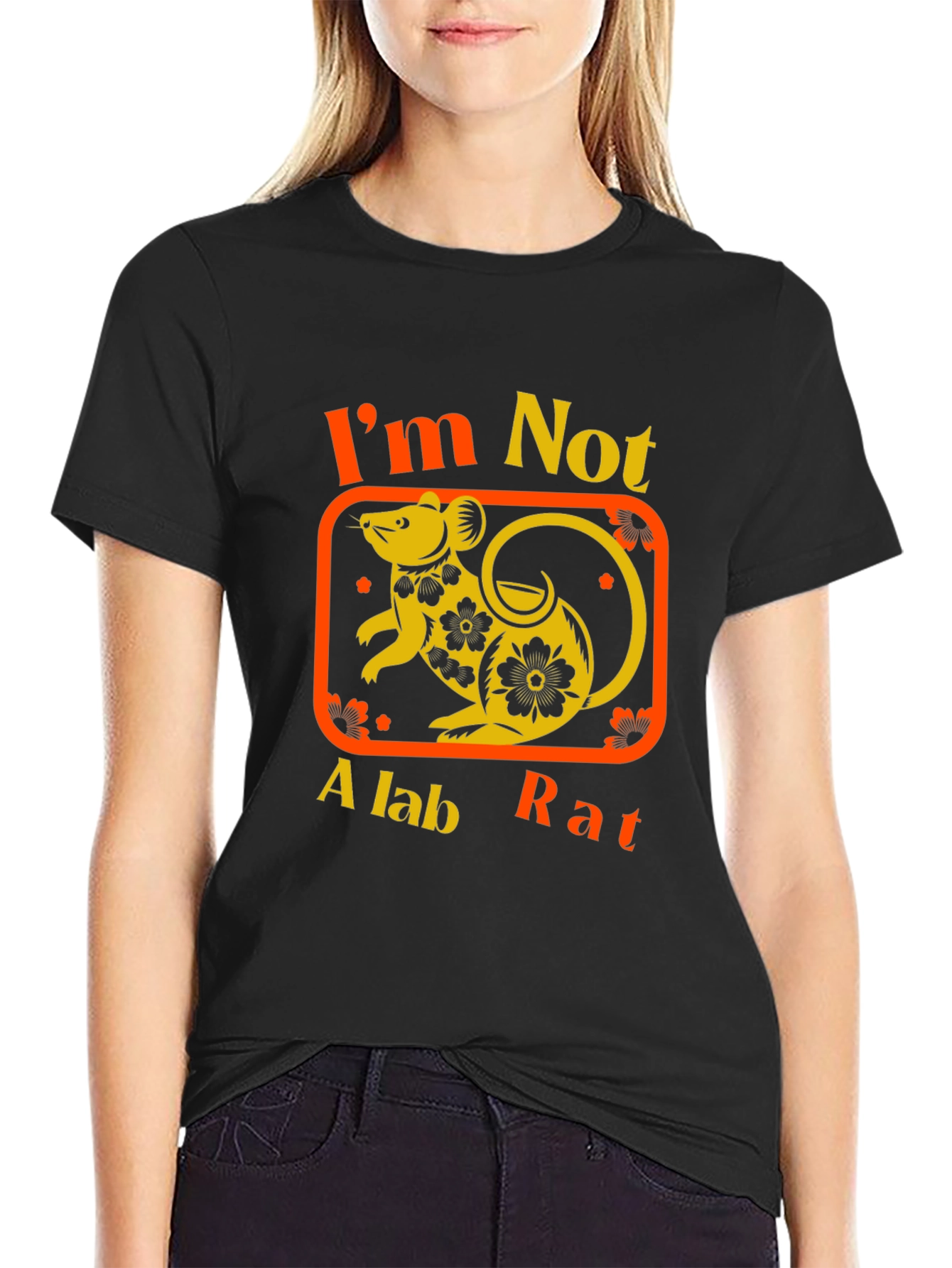 Im Not A Lab Rat Black T-Shirt