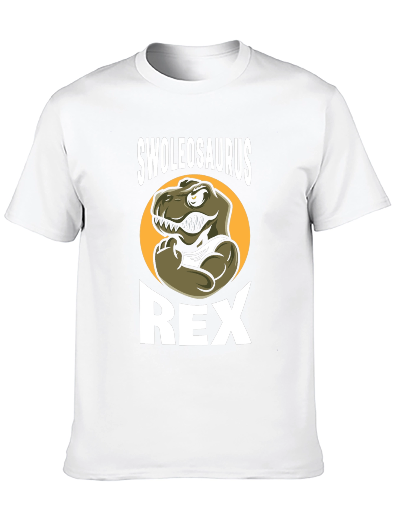 Swoleosaurus Rex Black Graphic T-Shirt