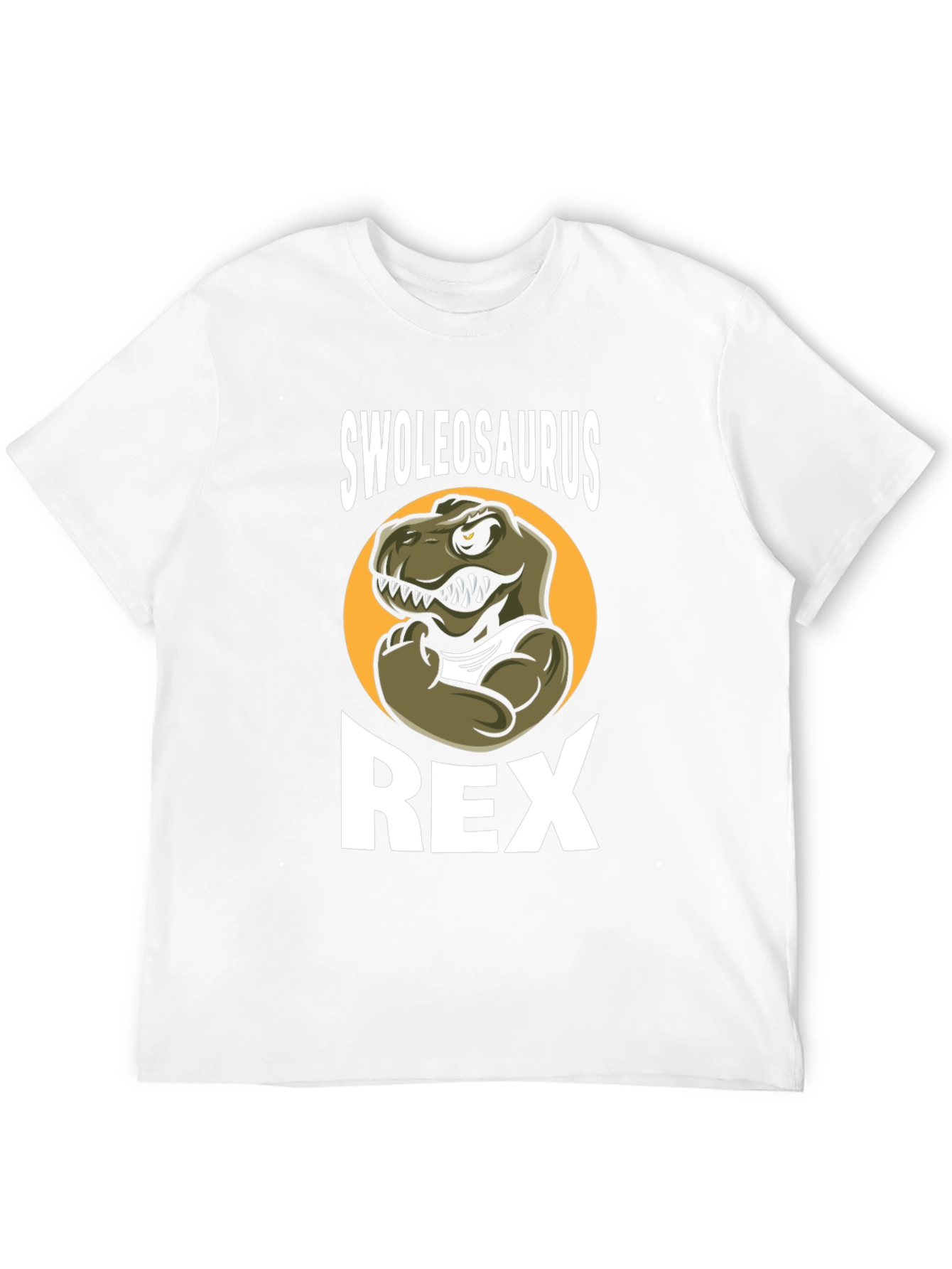 Swoleosaurus Rex Black Graphic T-Shirt