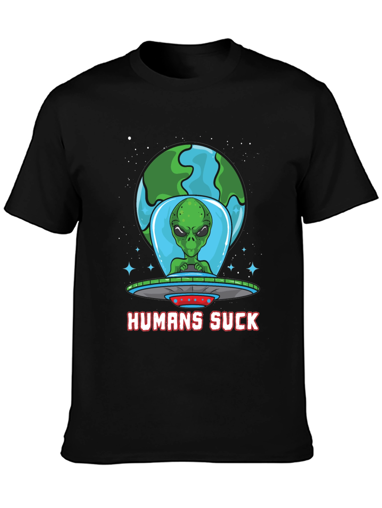 Humans Suck Alien Graphic Tee