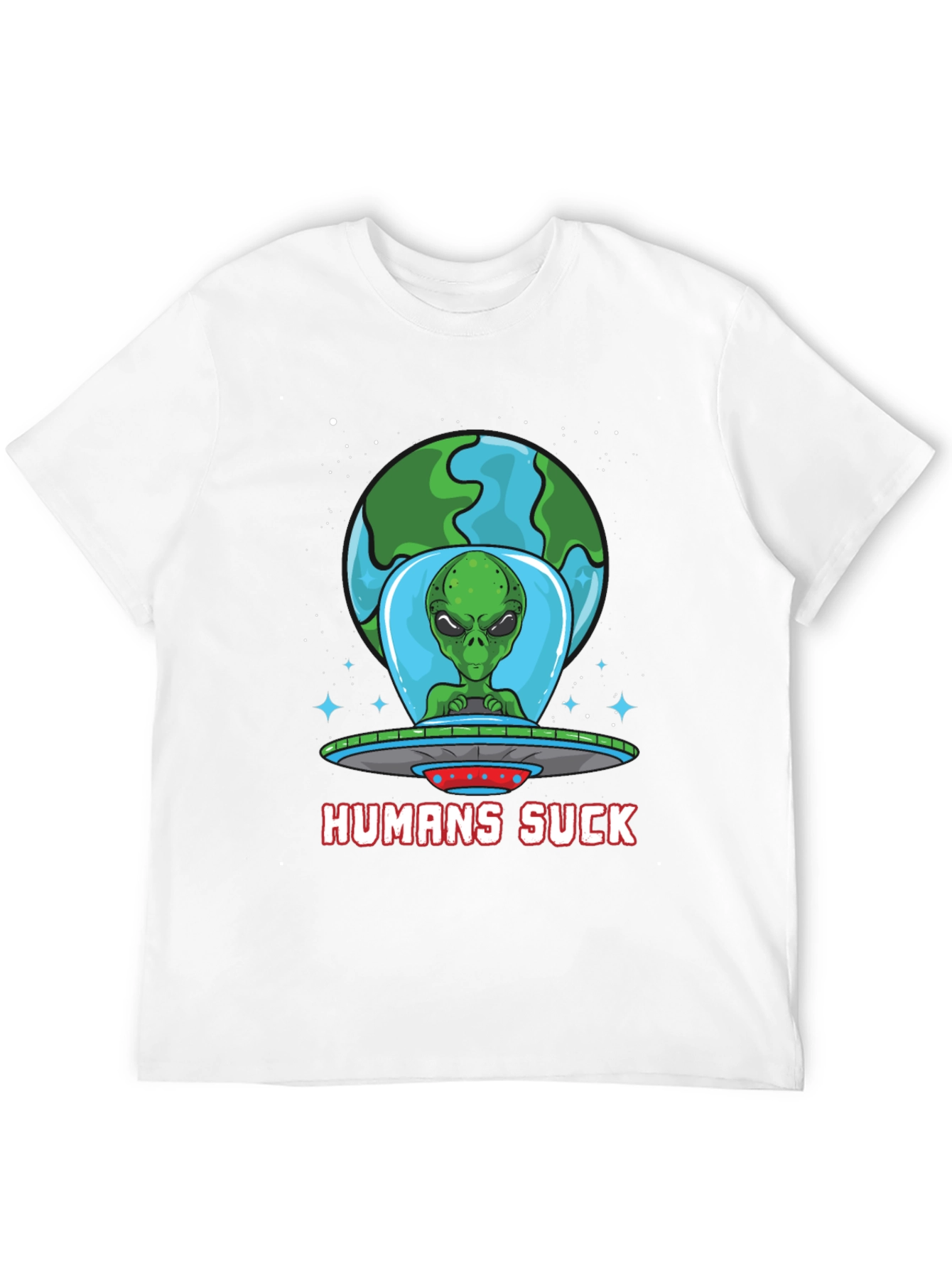 Humans Suck Alien Graphic Tee