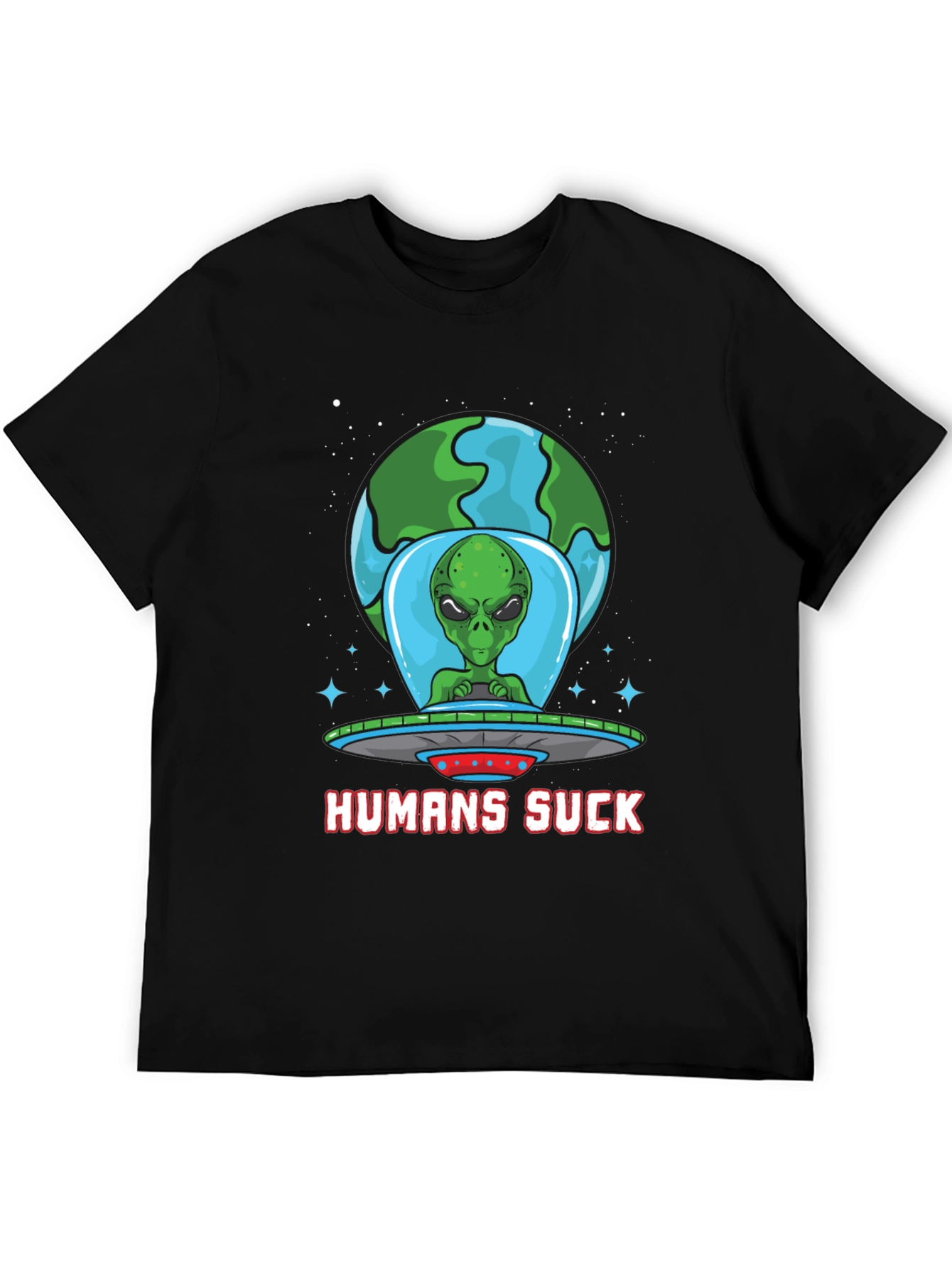Humans Suck Alien Graphic Tee
