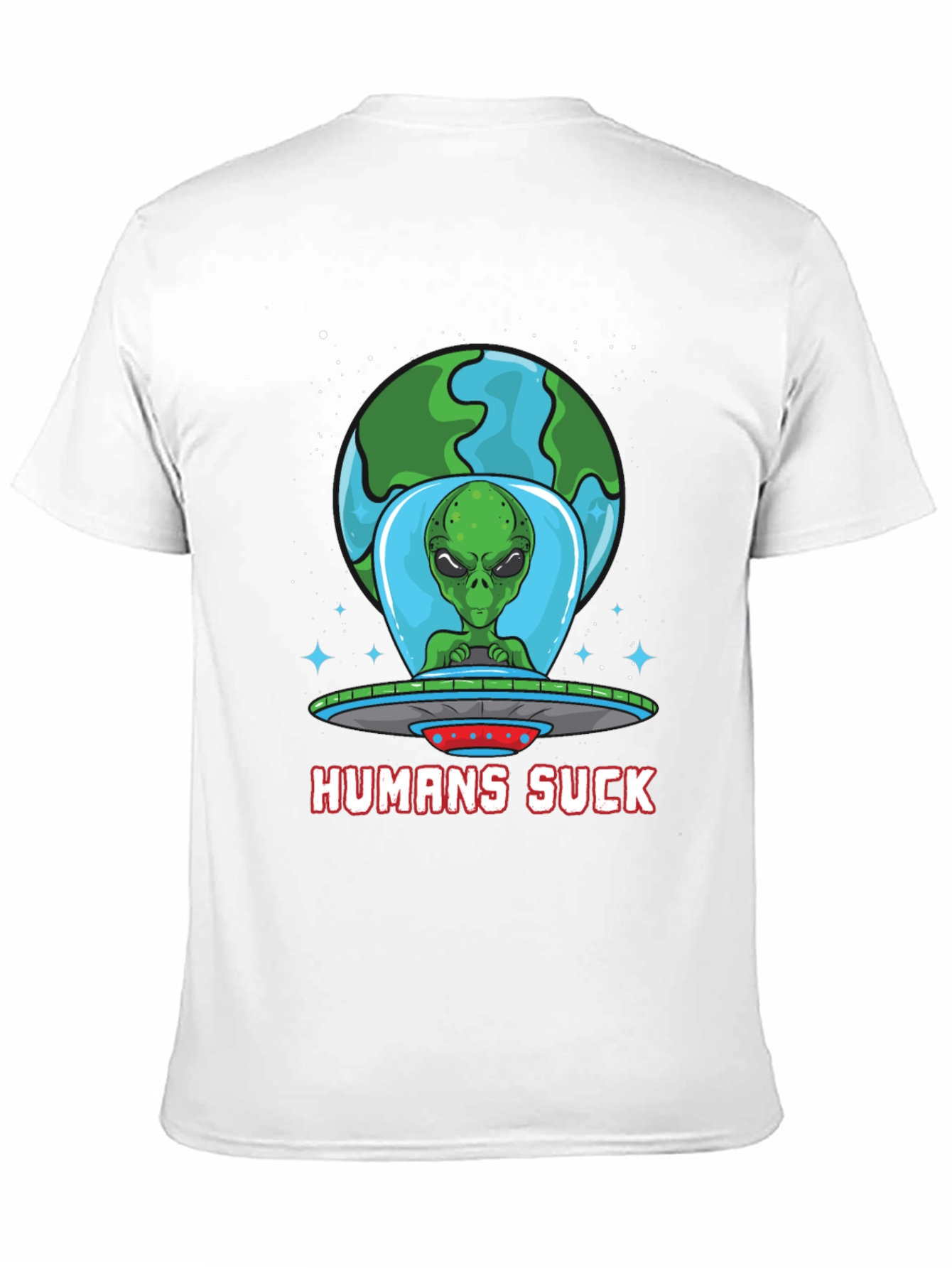 Humans Suck Alien Graphic Tee