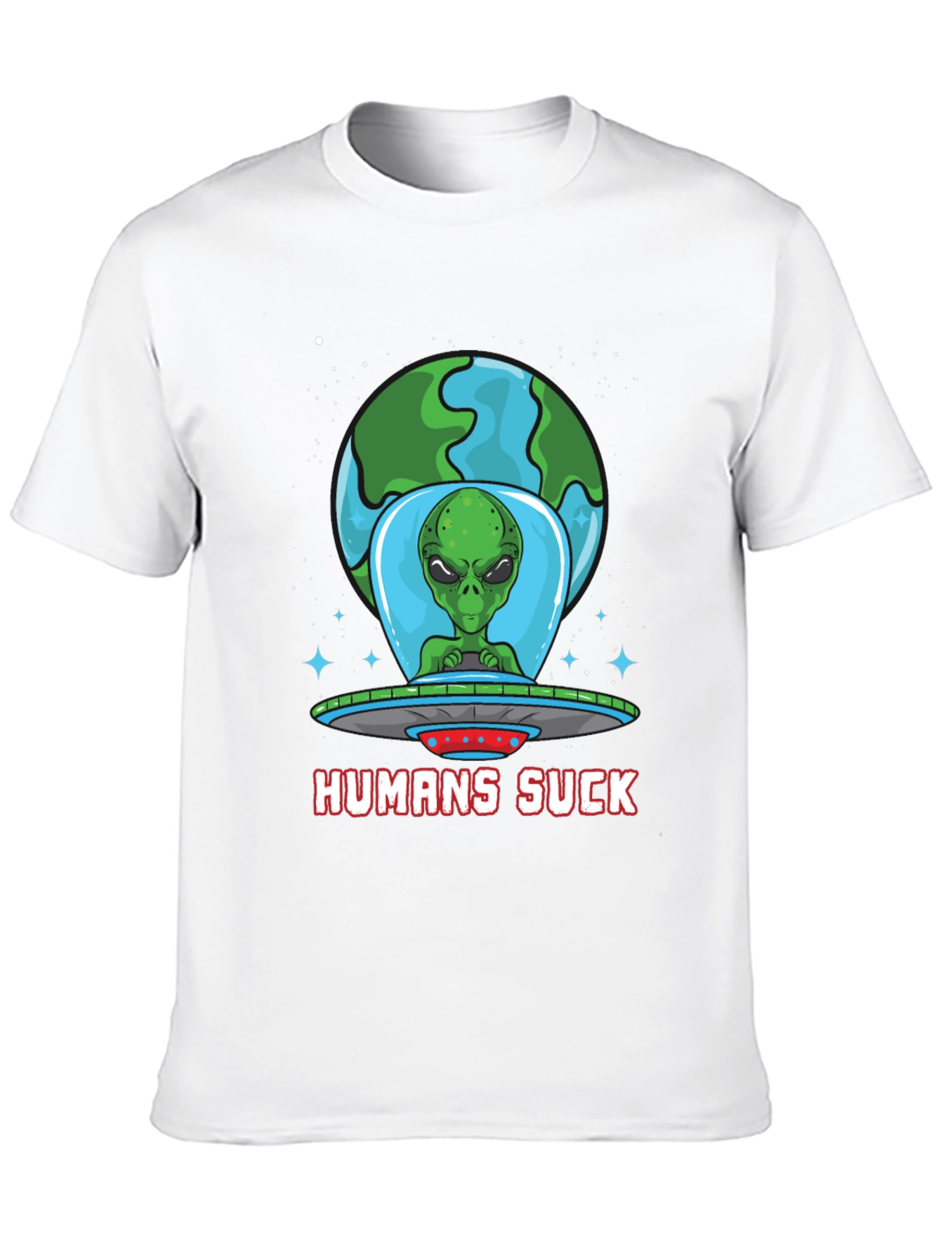 Humans Suck Alien Graphic Tee