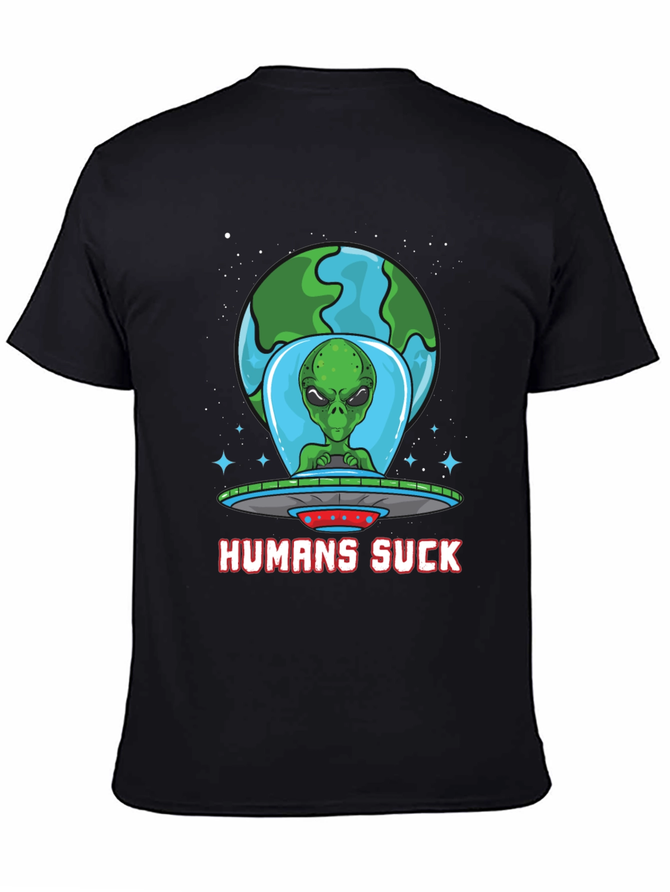 Humans Suck Alien Graphic Tee