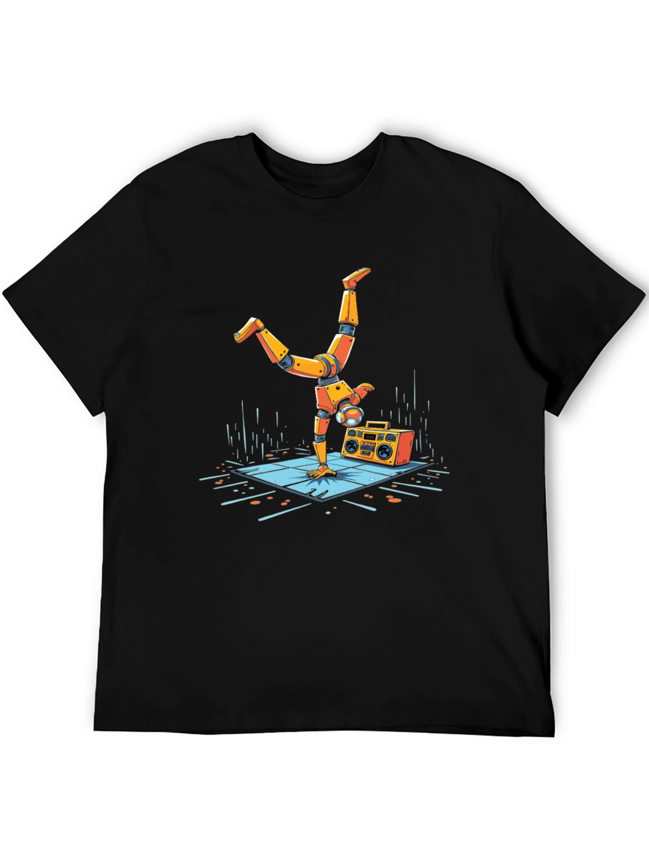 Robot Handstand Graphic Tee
