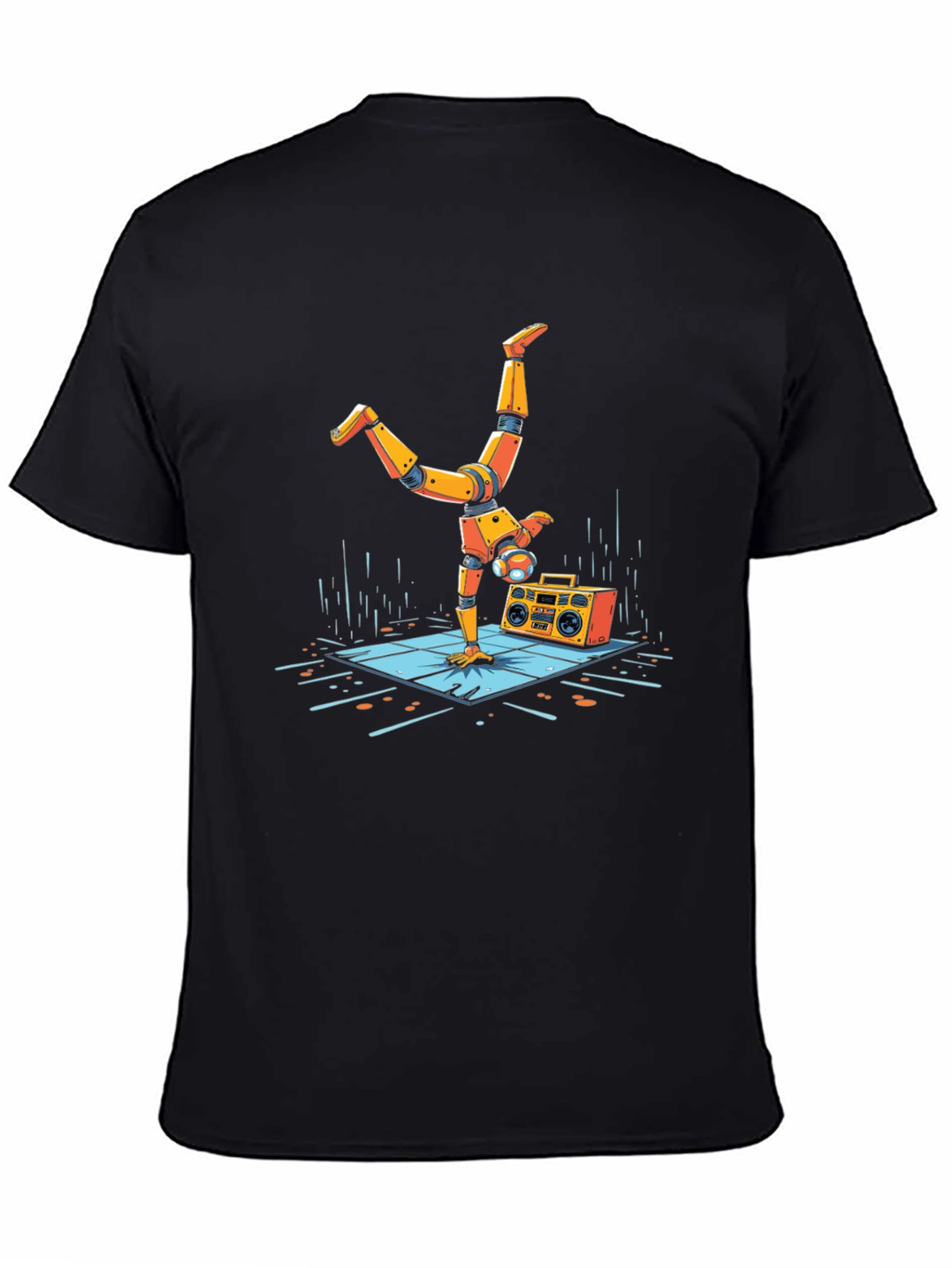 Robot Handstand Graphic Tee