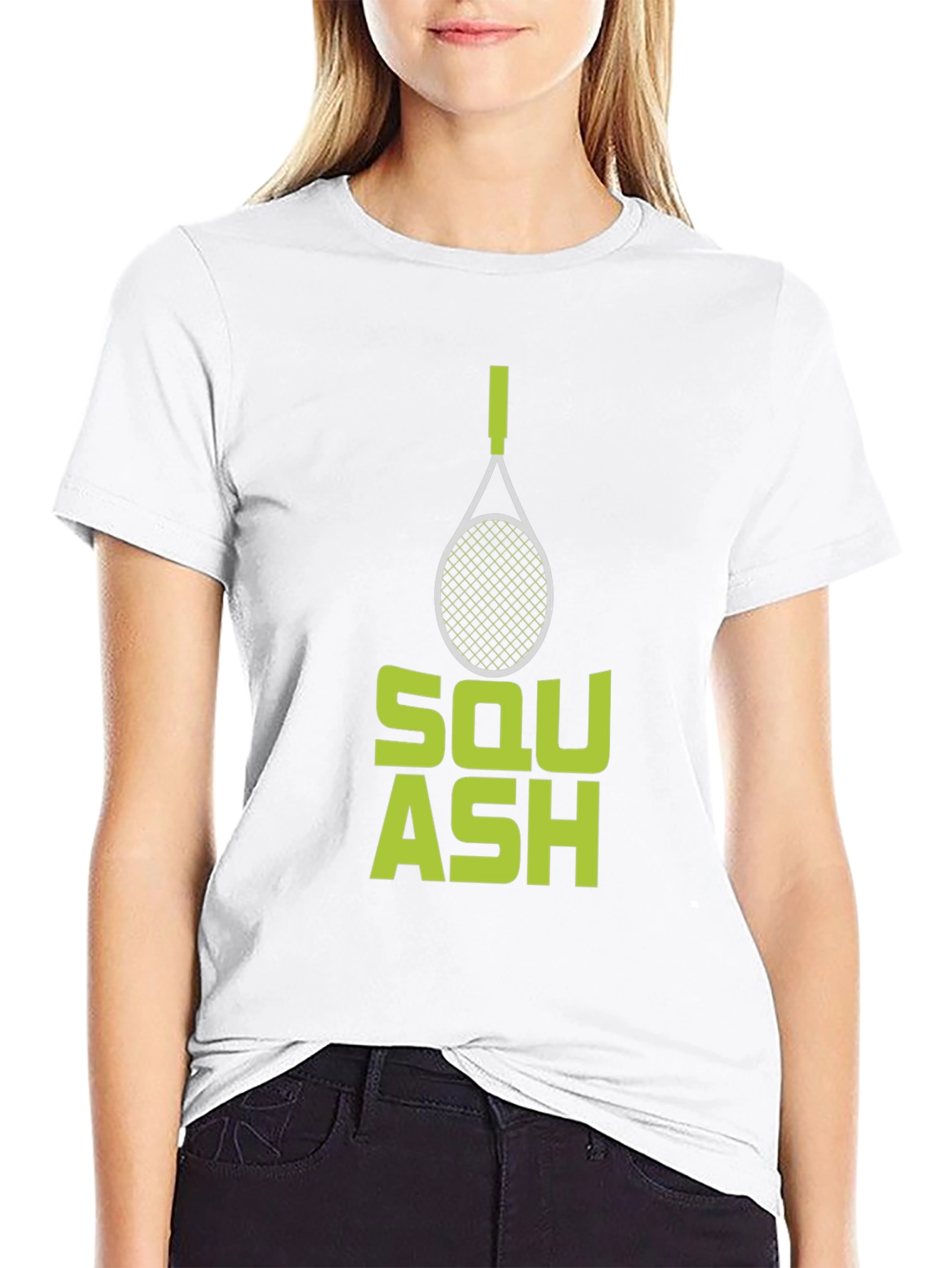 Squash Racquet Graphic Tee - Sporty Design