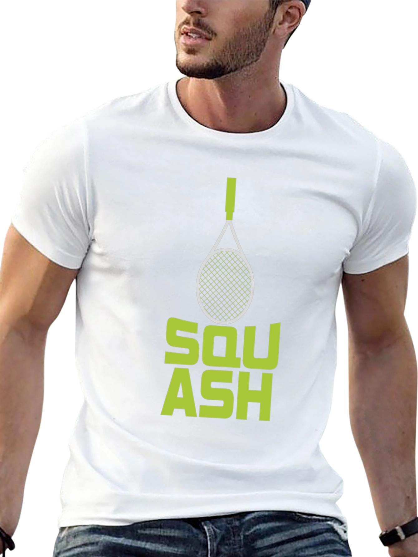 Squash Racquet Graphic Tee - Sporty Design