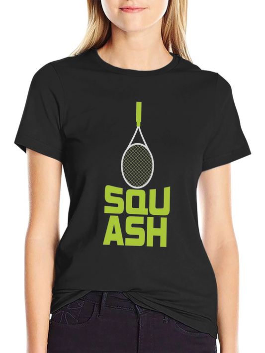 Squash Racquet Graphic Tee - Sporty Design