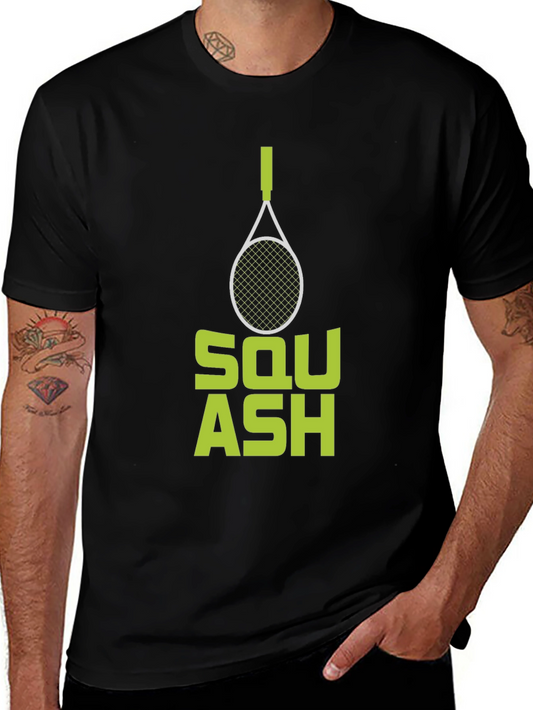 Squash Racquet Graphic Tee - Sporty Design