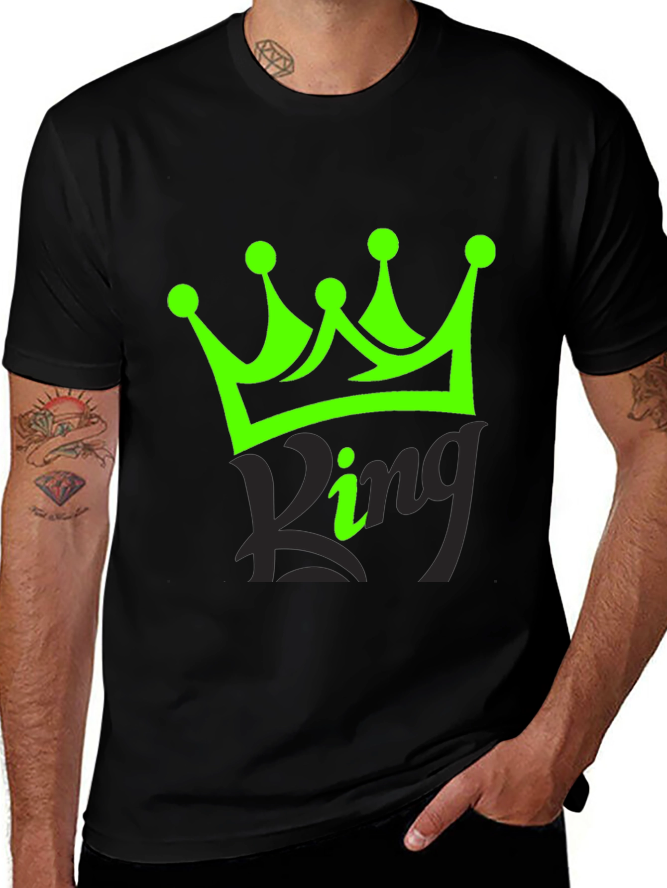 King Crown Graphic T-Shirt - Mens Black Tee