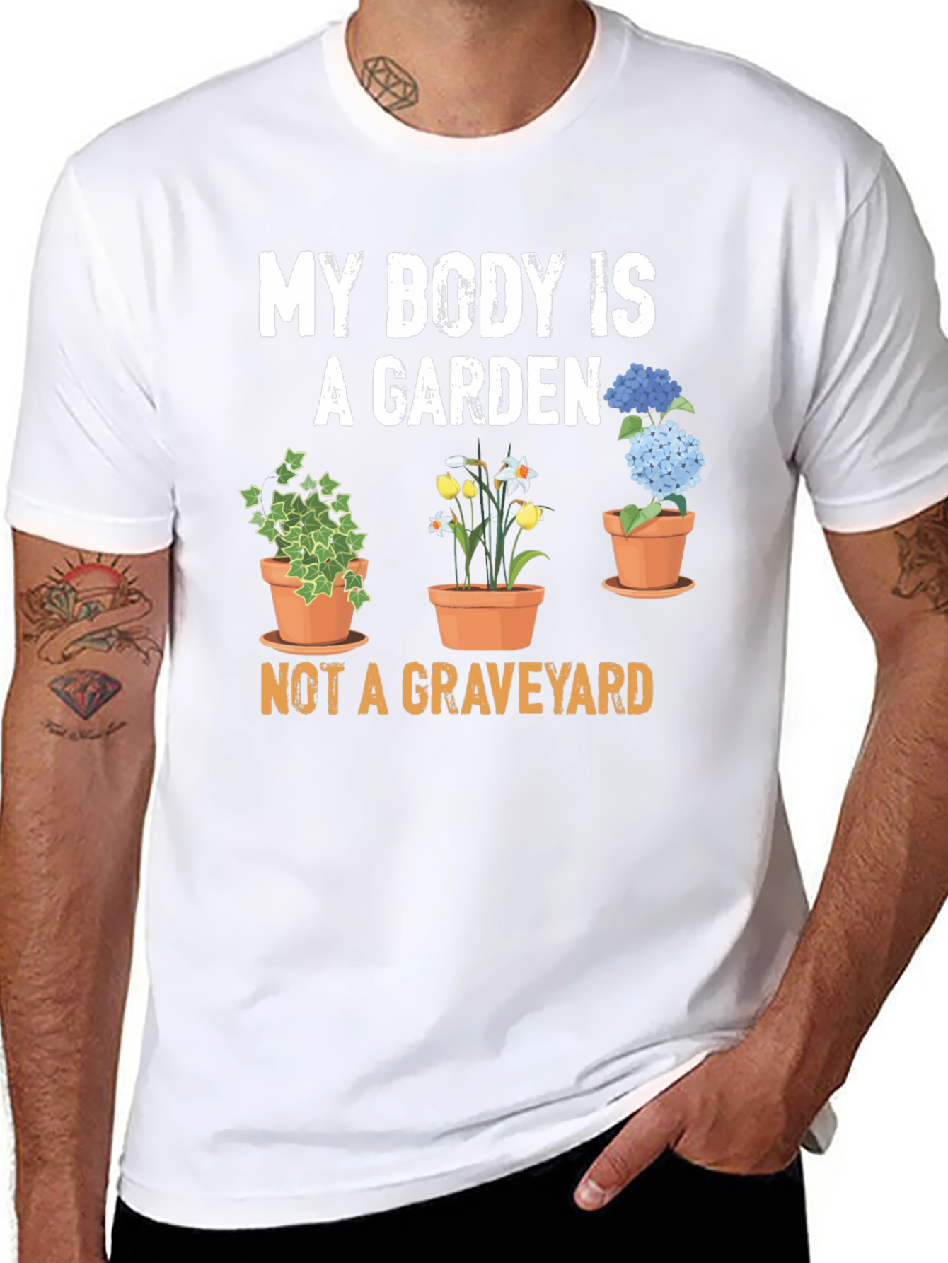 Garden Body T-Shirt: Plant-Based Wellness Tee