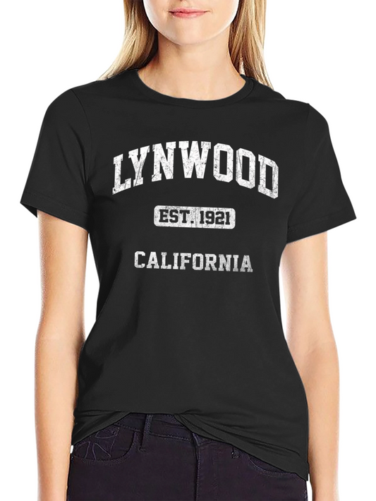 Lynwood California Est. 1921 Black T-Shirt