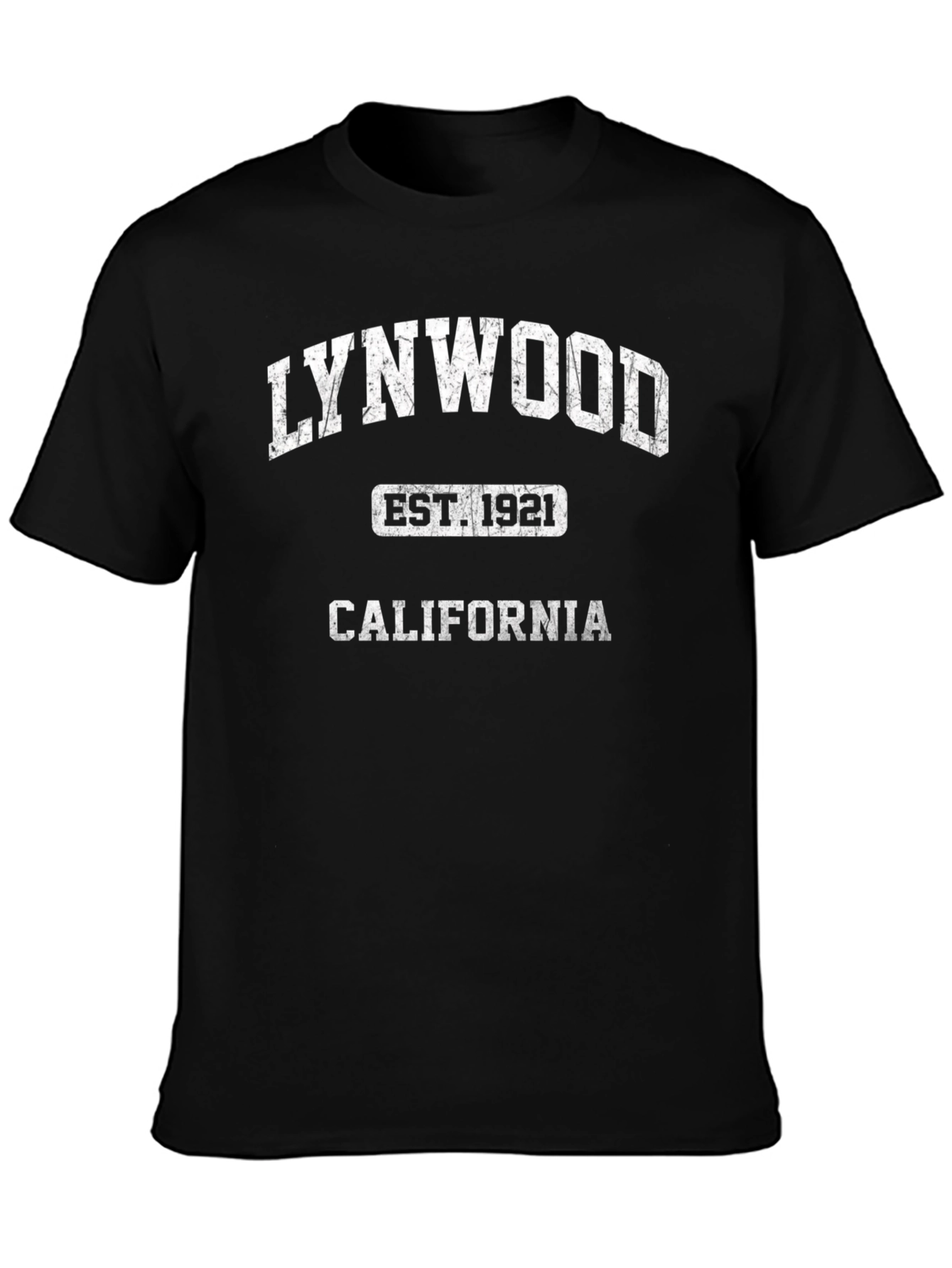 Lynwood California Est. 1921 Black T-Shirt