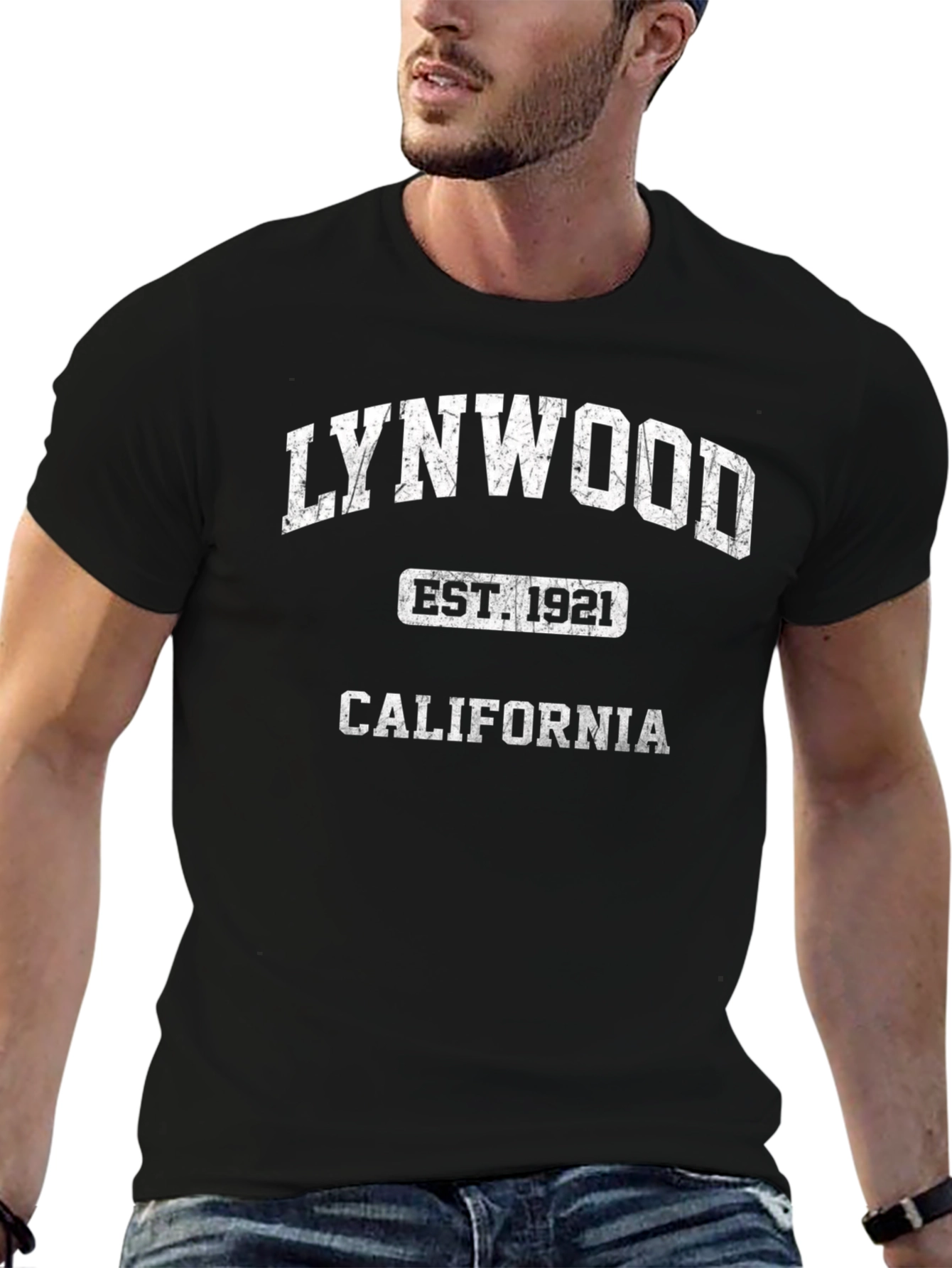 Lynwood California Est. 1921 Black T-Shirt