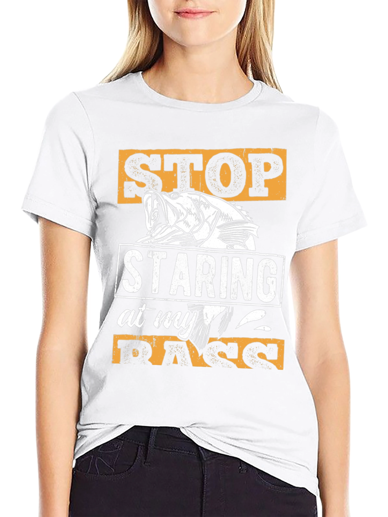 Stop Staring At My Bass Graphic T-Shirt